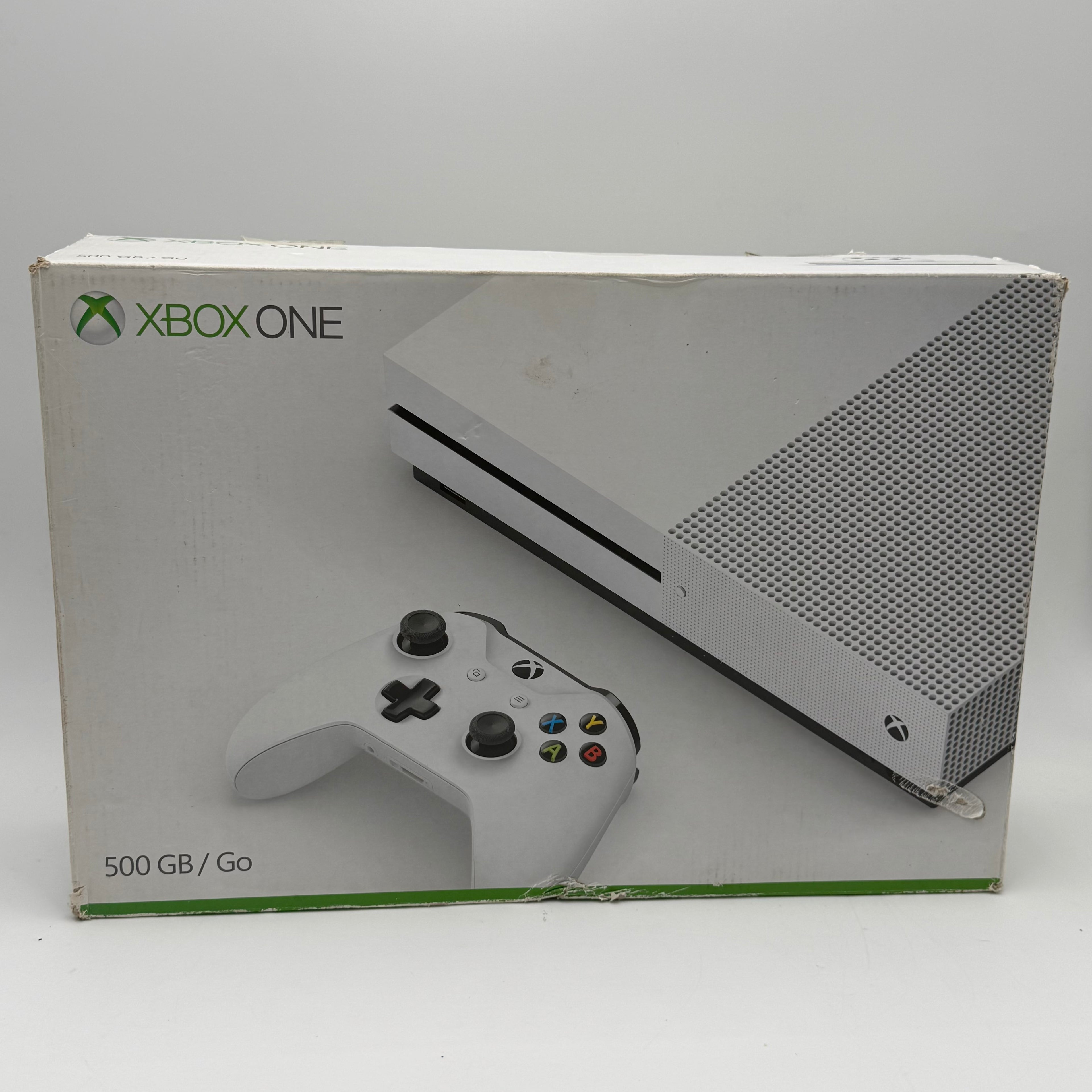 Microsoft Xbox One S 500GB Console -With Box, Cables - Excellent Condition