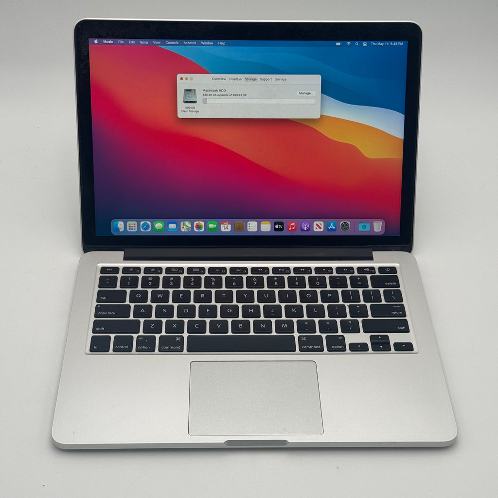 Apple MacBook Pro 13" (A1502) 2013 8GB RAM 500GB 2.6 GHz Dual-Core Intel Core i5 Silver