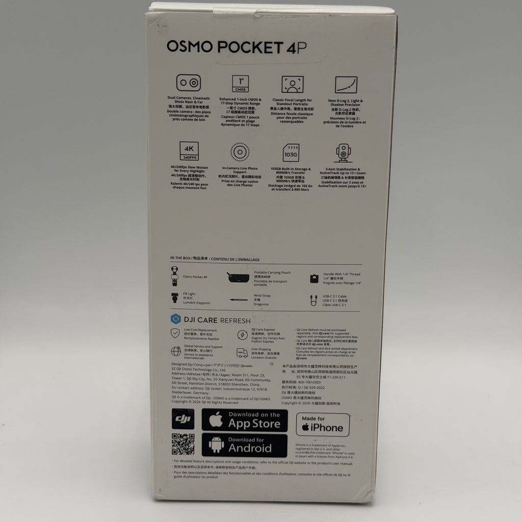 DJI Pocket 4p Action Camera Black Used - A