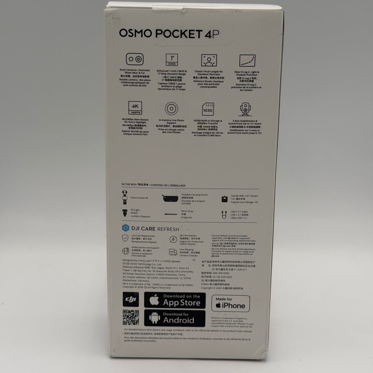 DJI Pocket 4p Action Camera Black Used - A