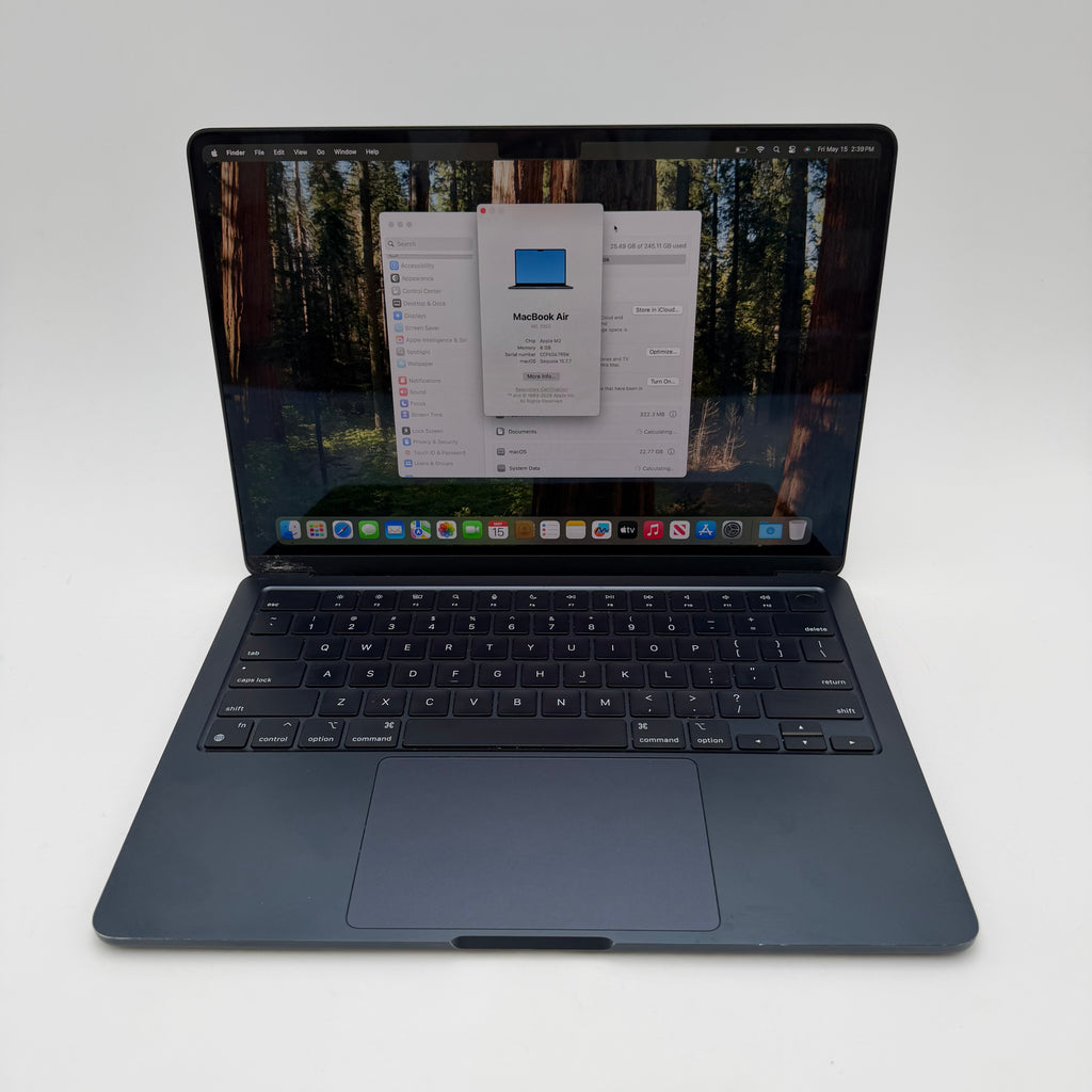 Apple MacBook Air 13" M2 A2681 2023 8GB 256GB Black Broken