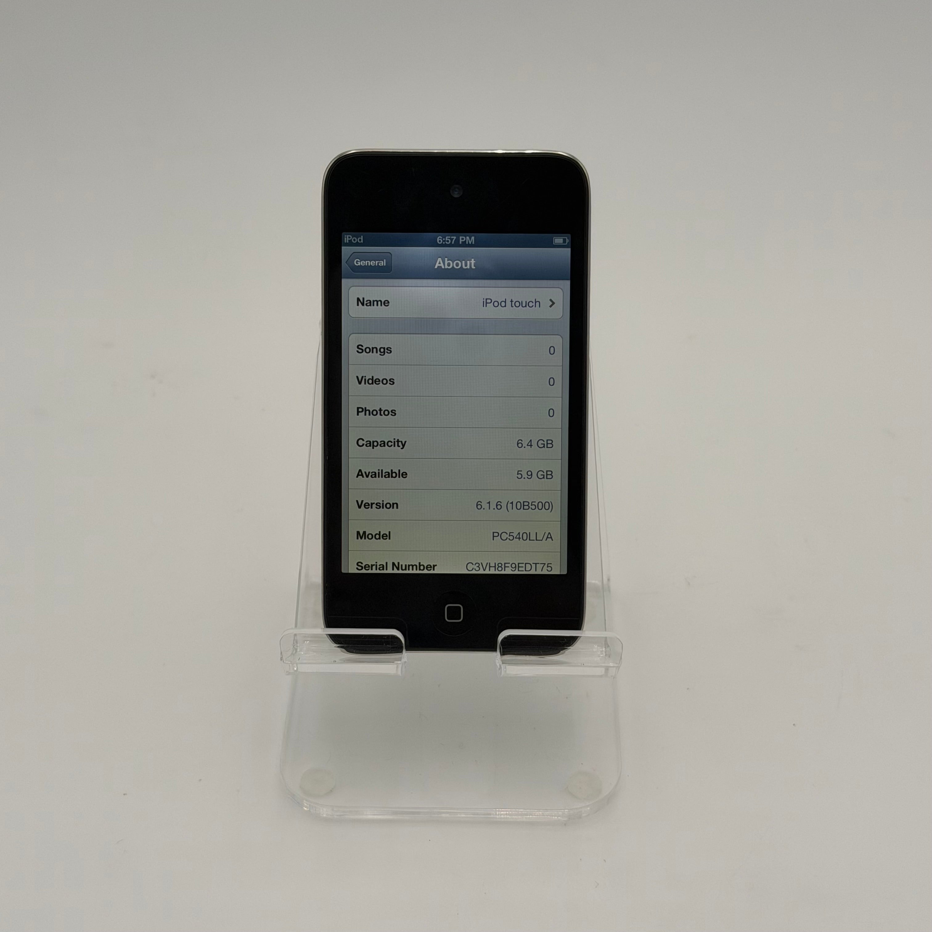 Apple iPod Touch 4th Gen A1367 8GB Black Used B MP3 Player