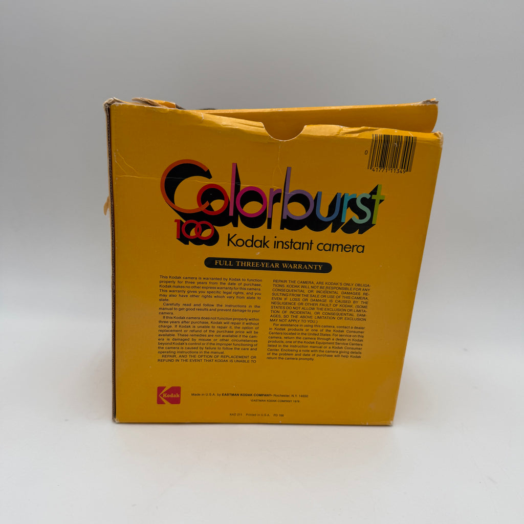 Vintage Kodak Colorburst 100 Instant Camera no Strap (untested no battery)