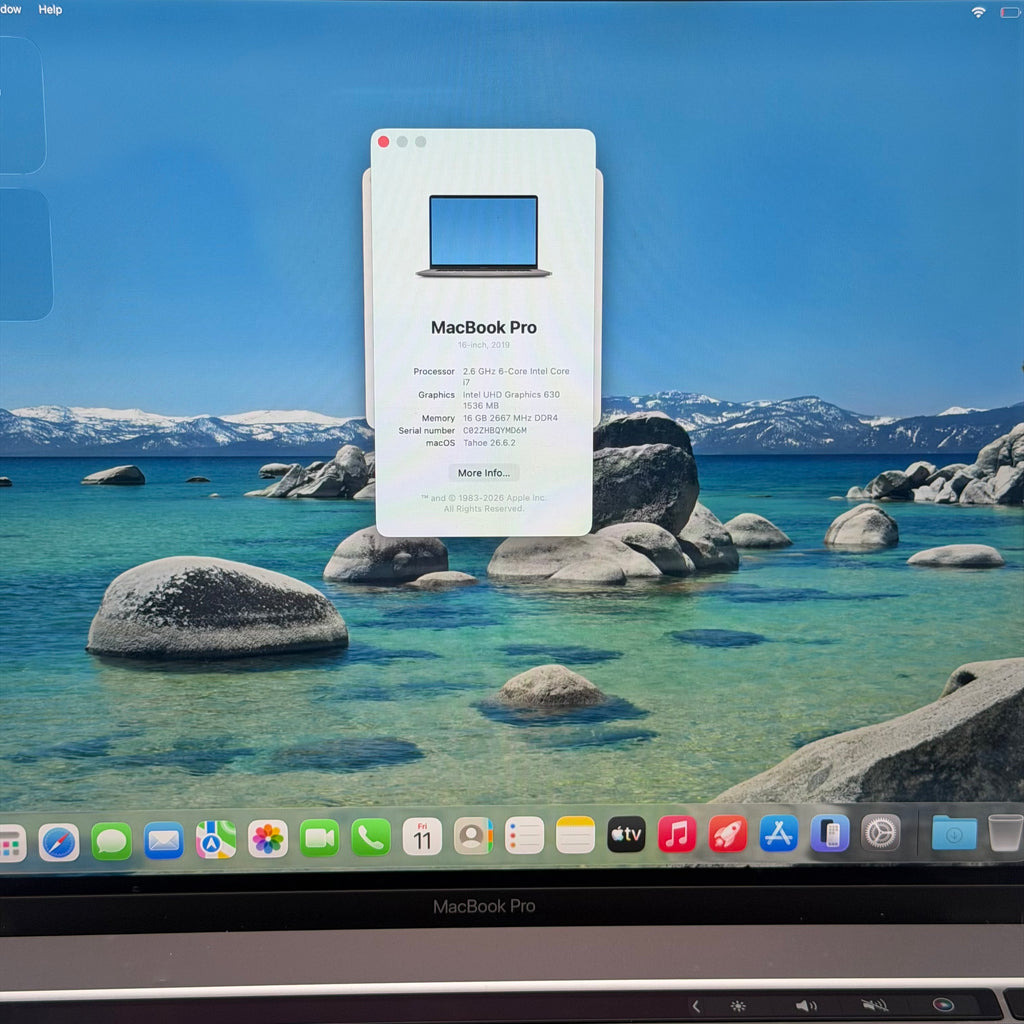 Apple MacBook Pro 16" A2141 2019 Laptop Used - A Silver