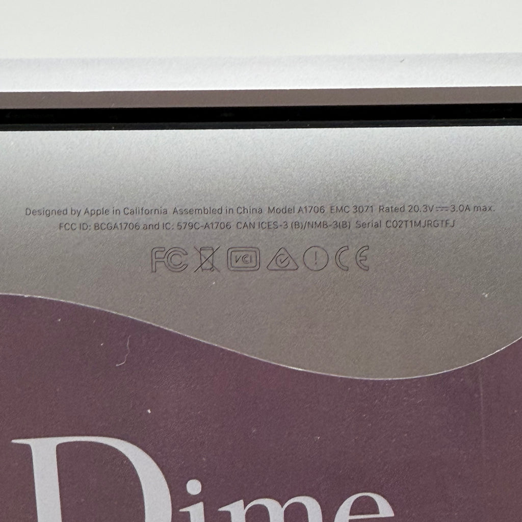 Apple MacBook Pro 13" A1706 2016 Laptop Broken Silver