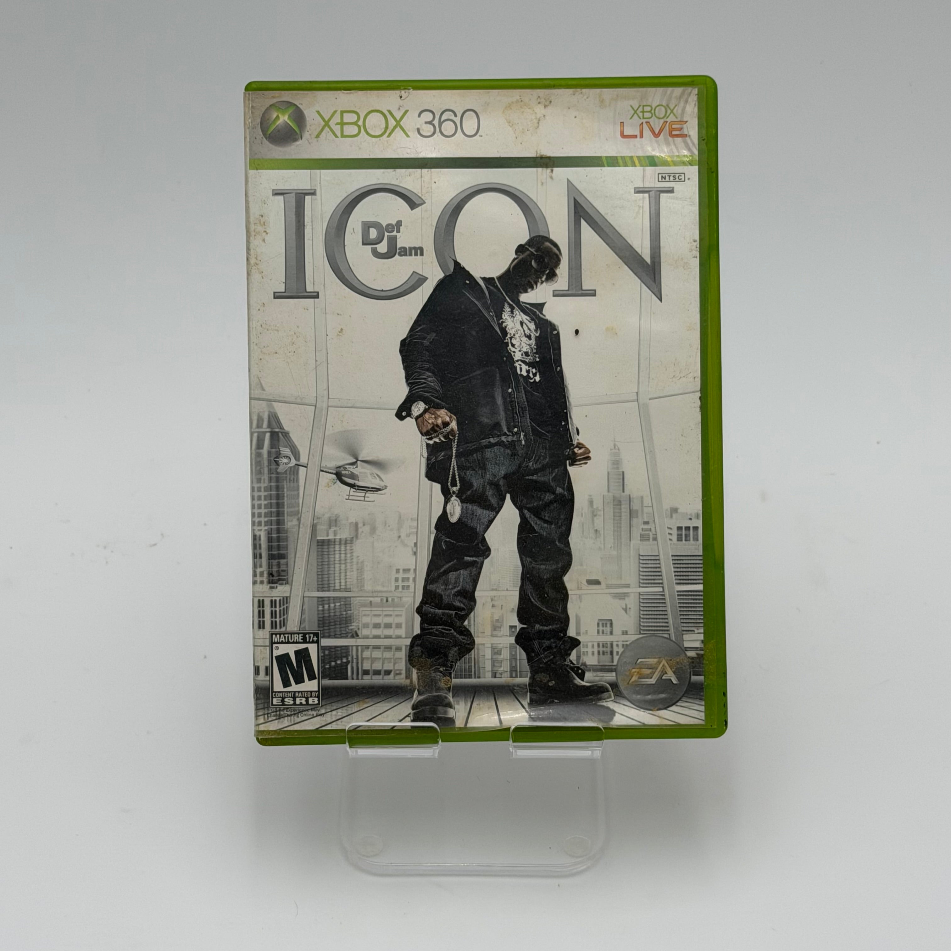 Xbox 360 ICON Def Jam Video Game with Case, Manual & Inserts