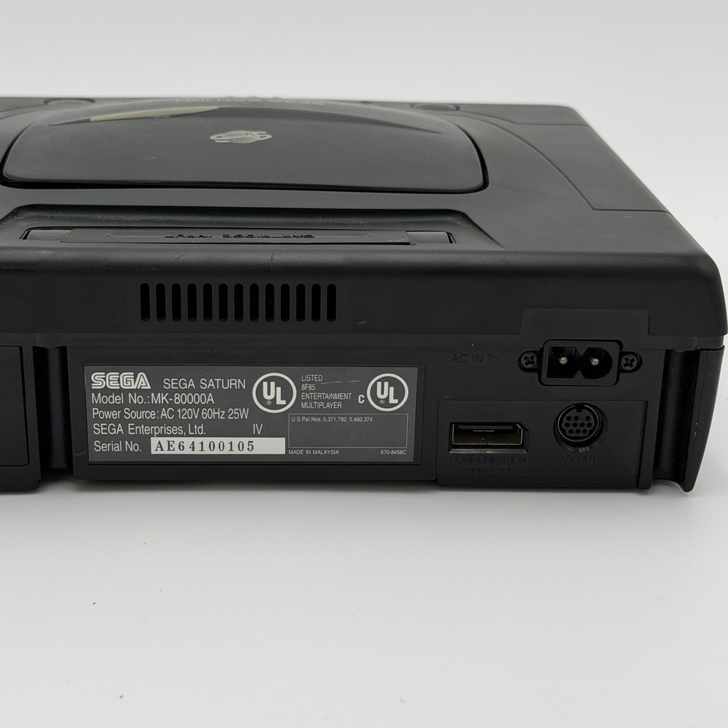 Sega Saturn 1994 Video Game Console - Black, Broken, For Parts