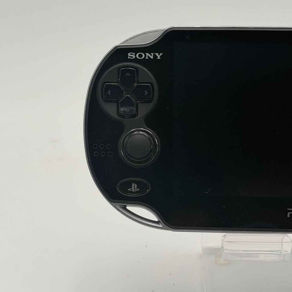 modded PS Vita PCH-1001 Piano Black Handheld Console Wi-Fi Headphone Jack Read
