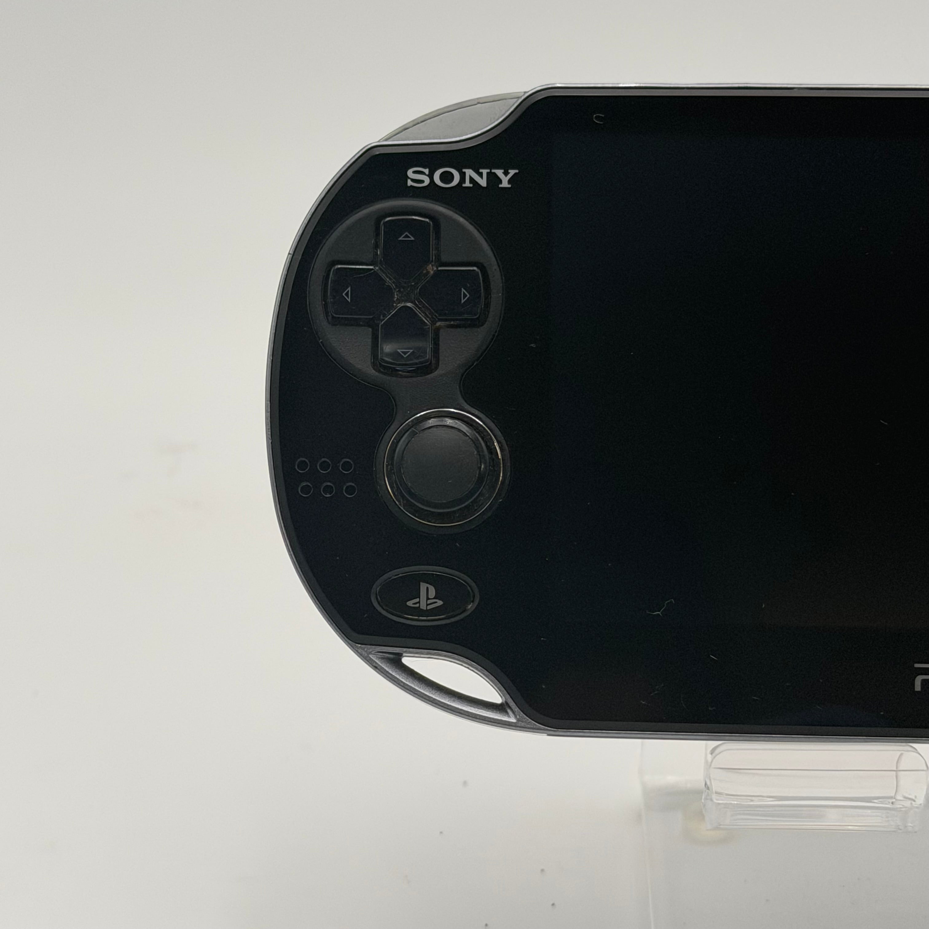 modded PS Vita PCH-1001 Piano Black Handheld Console Wi-Fi Headphone Jack Read