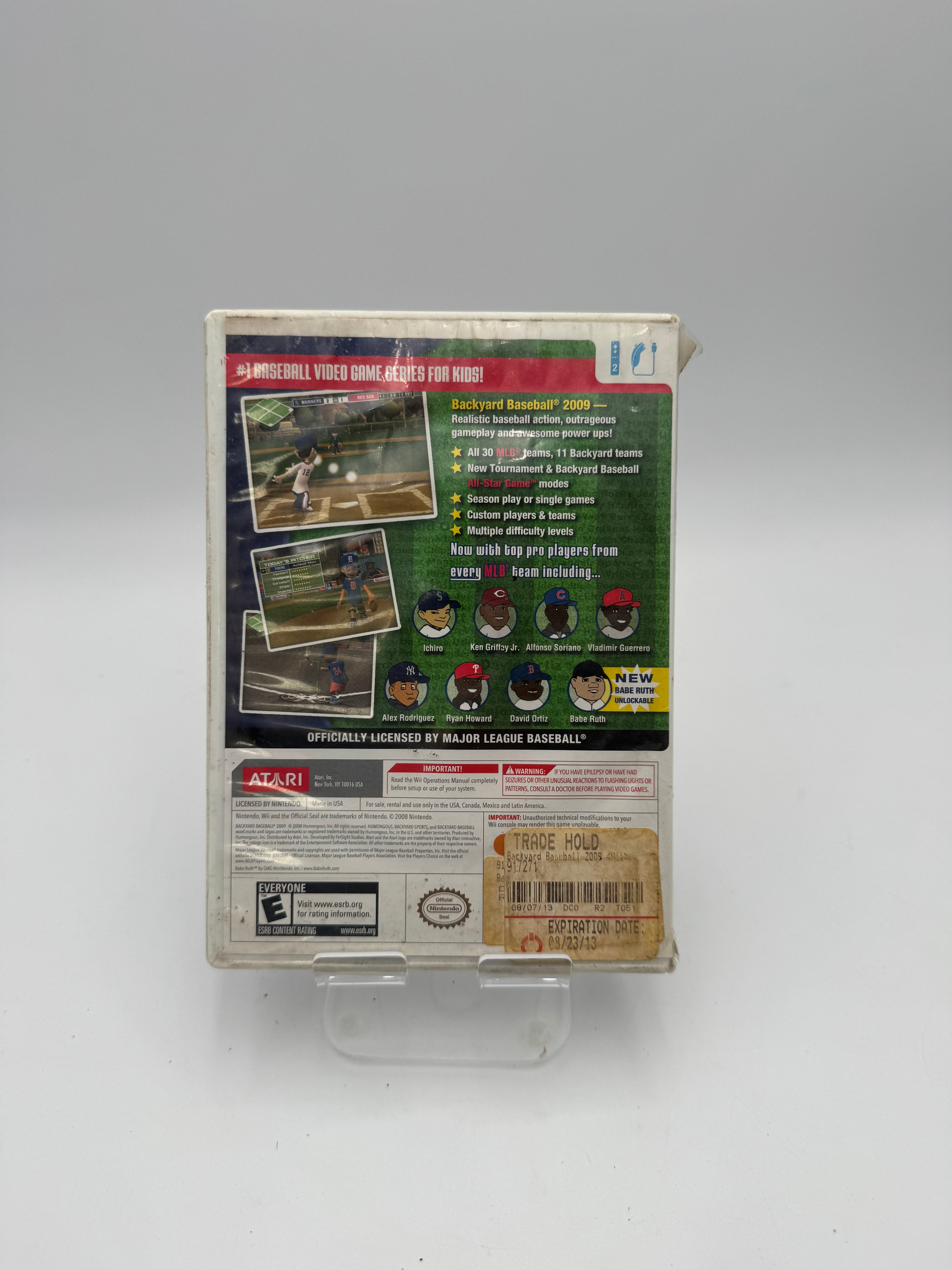 Backyard Baseball 09 Nintendo Wii - Used C Case Manual Inserts