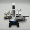 Nintendo Wii RVL-001 (2006) Console Bundle w/ Remotes, Nun chucks, Sensor Bar, and Power Cables + FREE Wireless Controller - Tested/Working