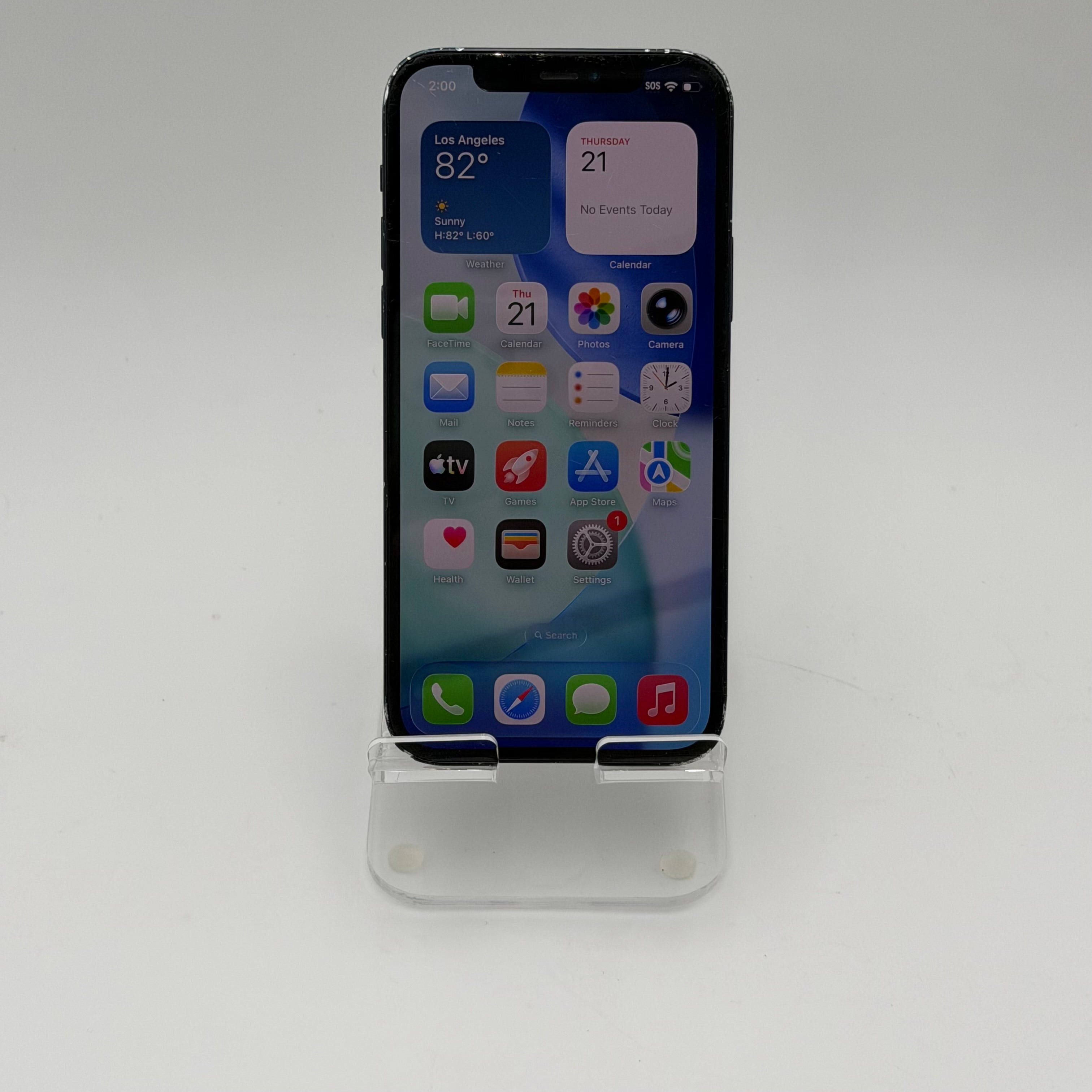 Broken Unlocked Apple iPhone 12 - 128GB - 79% BH - Cracked Back