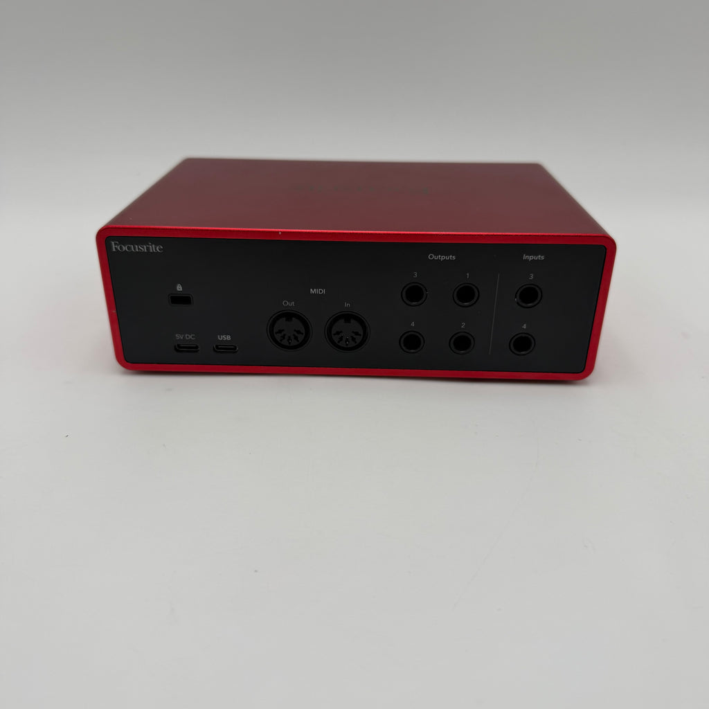 Focusrite Scarlett 4i4 4th Gen 4-in 4-out USB Audio Recording Interface