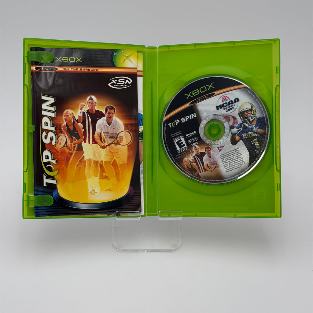 NCAA Football 2005 Top Spin Combo Microsoft Xbox CIB Excellent Free Shipping