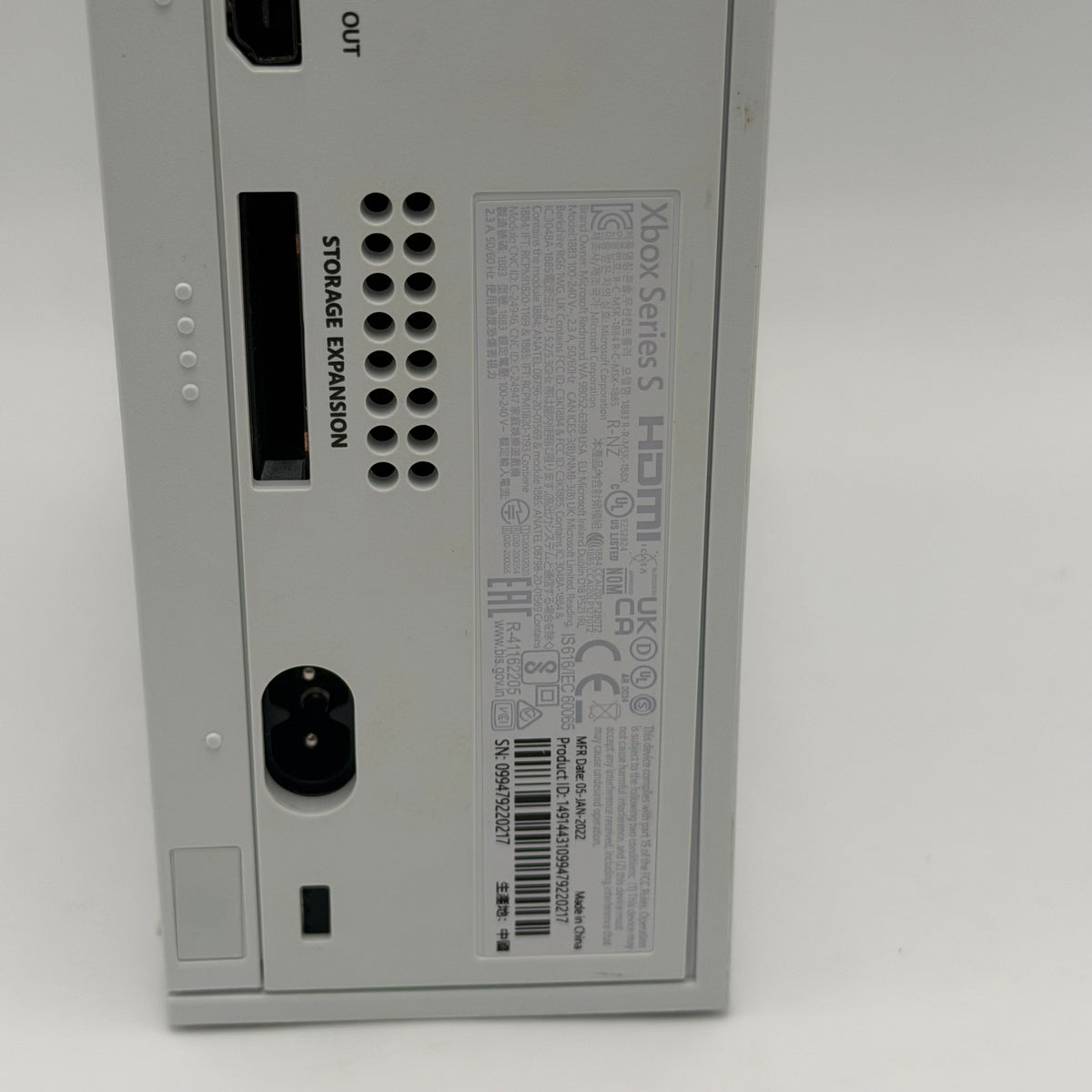 Microsoft Xbox Series S 2020 1TB White Console Broken HDMI 1 Controller