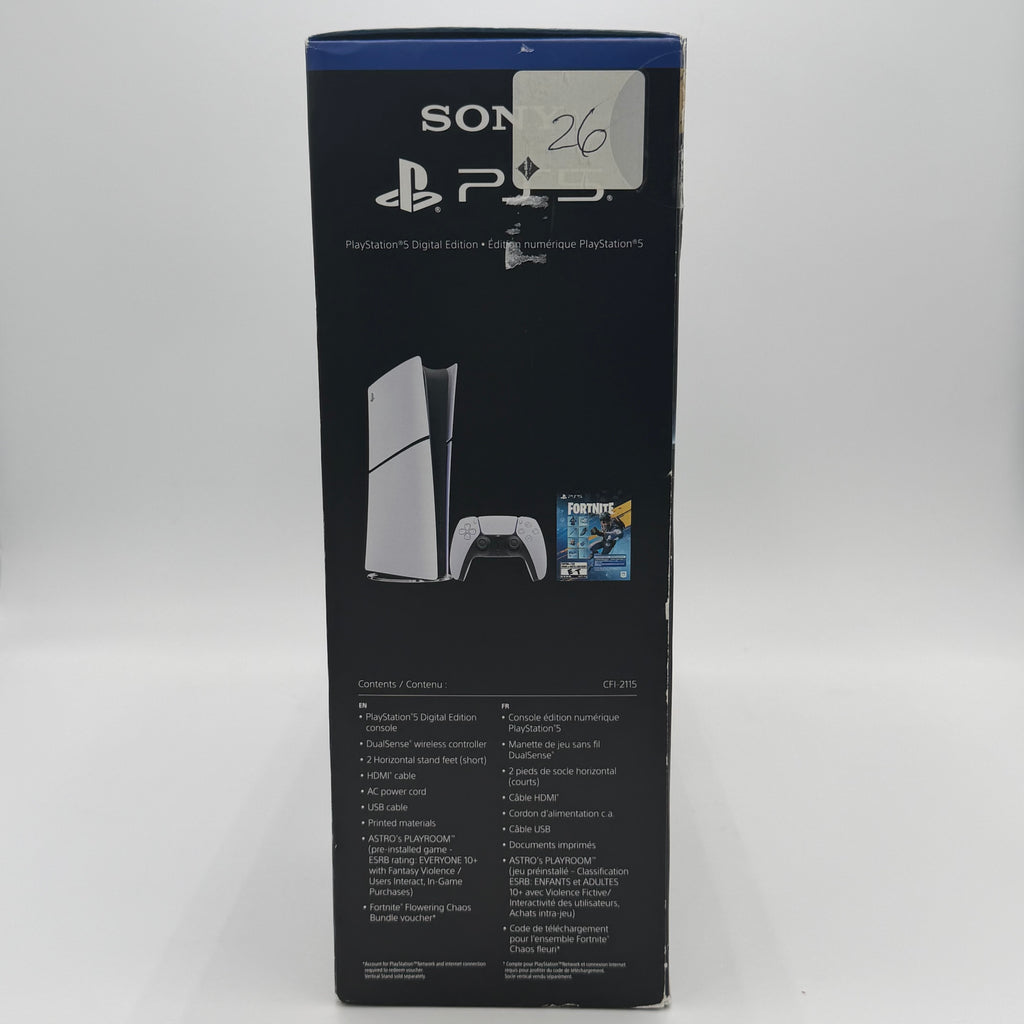 PlayStation 5 Slim Digital Edition Console 825 GB - Fortnite Bundle | Brand New