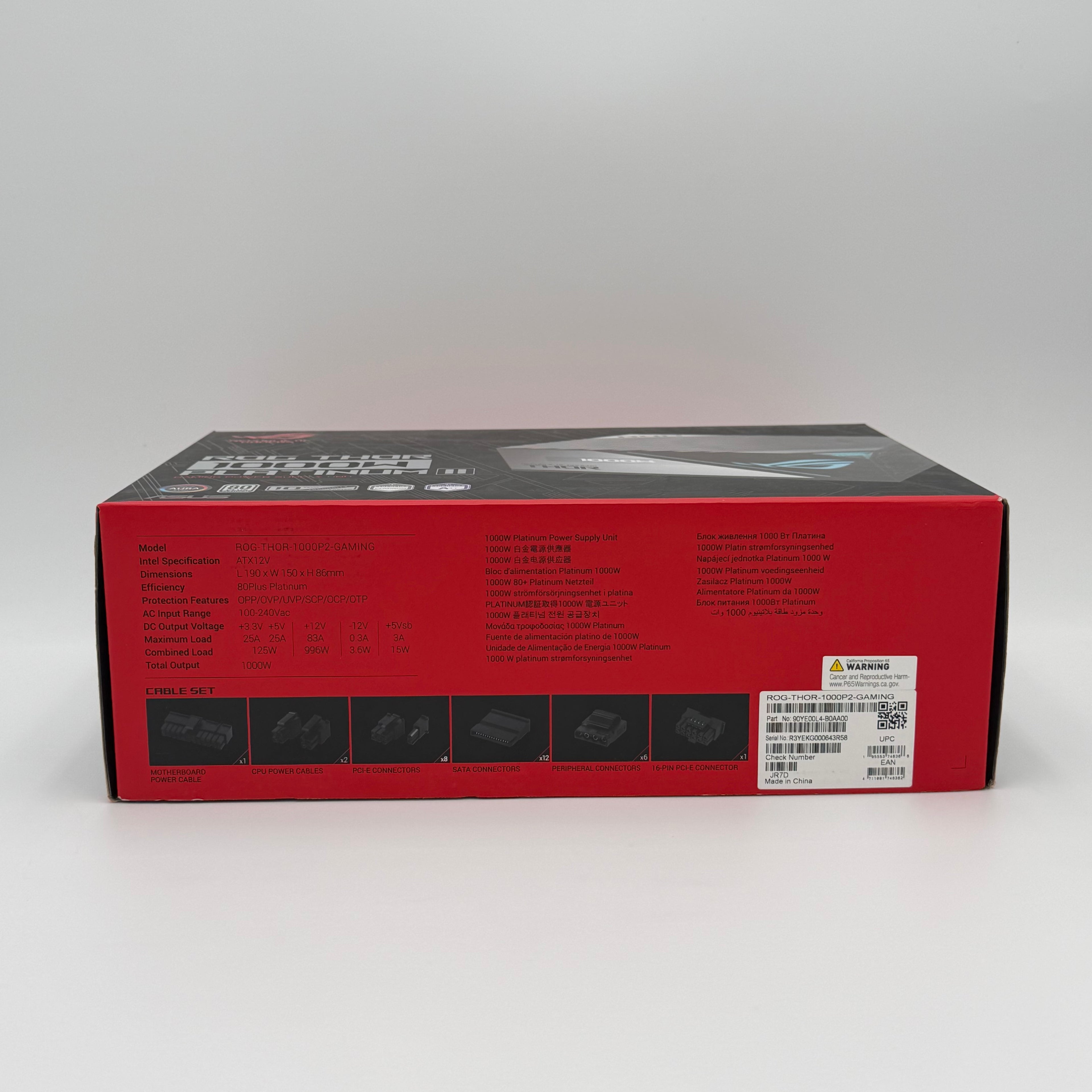 Asus ROG Thor 1000W Platinum II Power Supply Unit