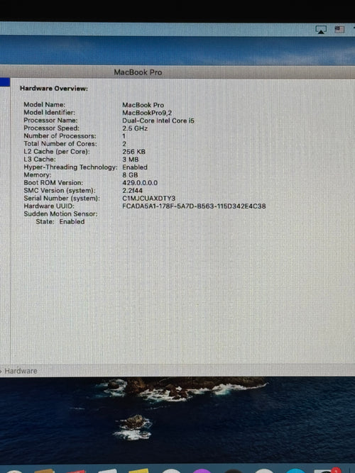 Apple MacBook Pro 13" A1278 2012 8GB 1TB Silver