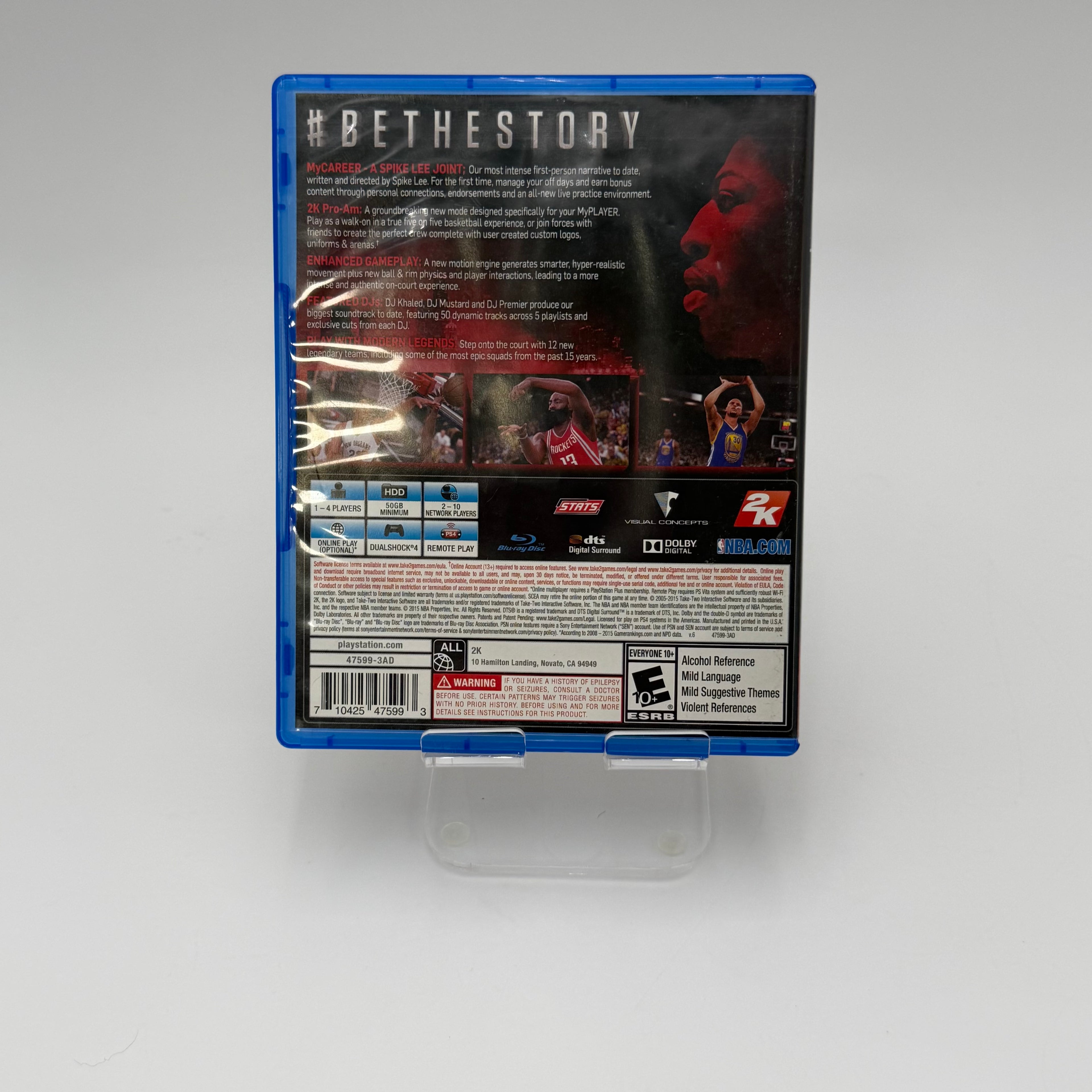 NBA 2K16 PlayStation 4 PS4 Game CIB Anthony Davis Cover