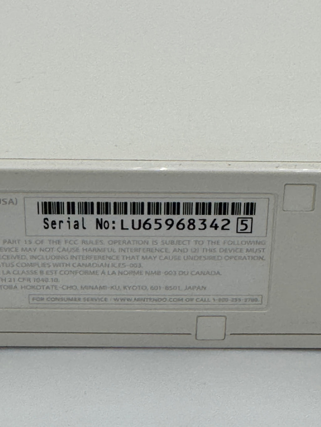 Nintendo Wii RVL-001 2006 Video Game Console - White