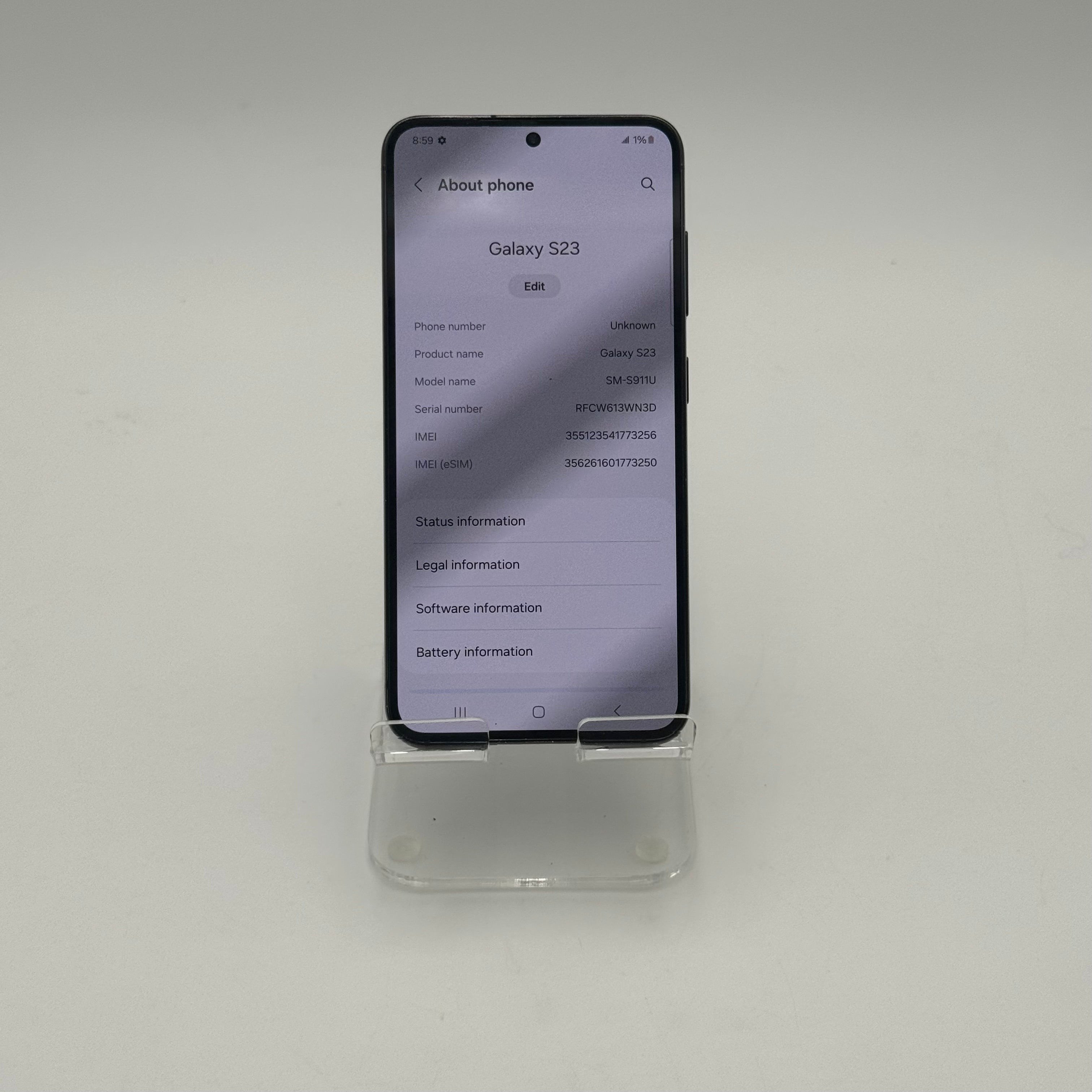 Samsung Galaxy S23 128GB Black (T-Mobile Locked) - Used
