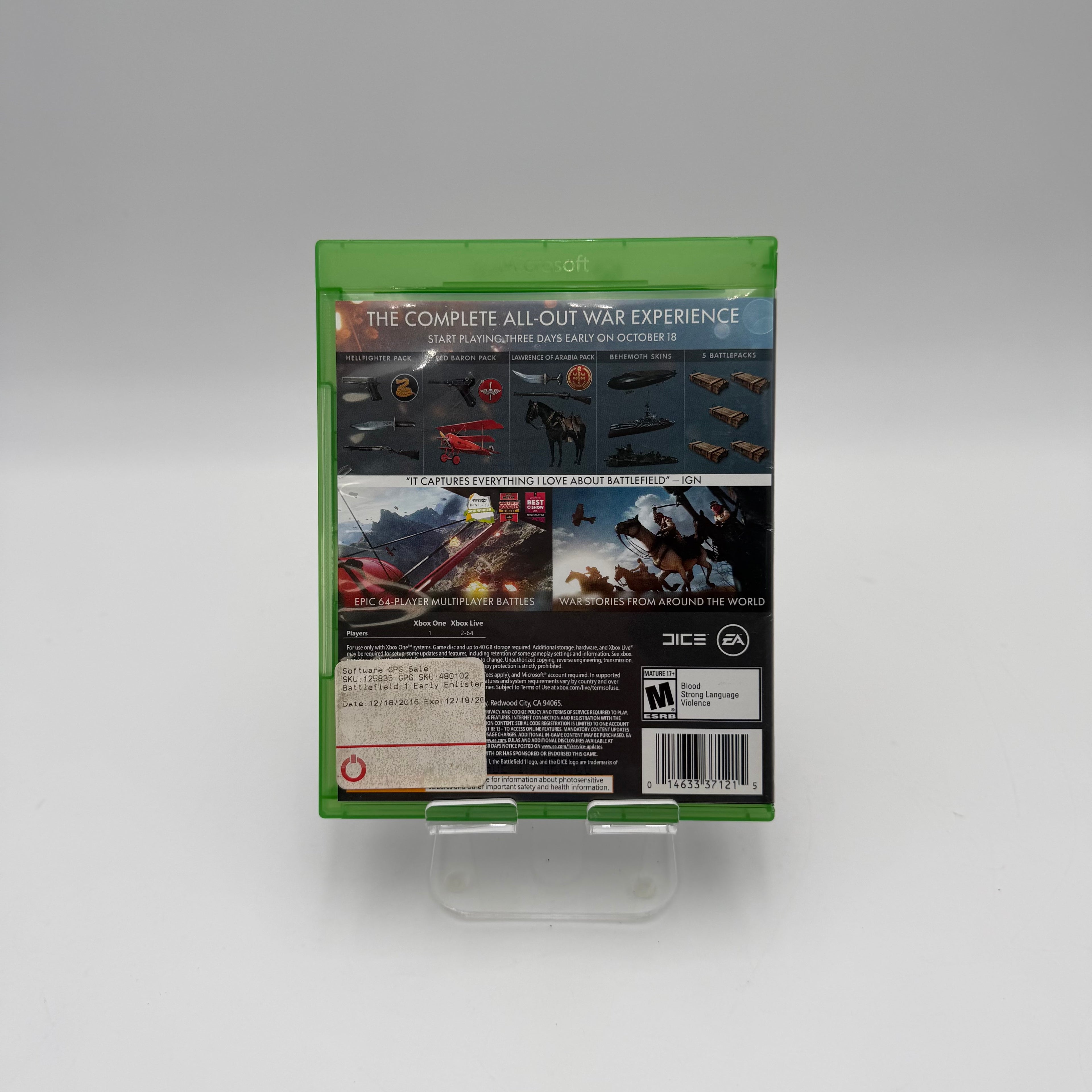 Microsoft Xbox One Star Wars: Battlefront II Elite Trooper Deluxe Edition - Tested/Working