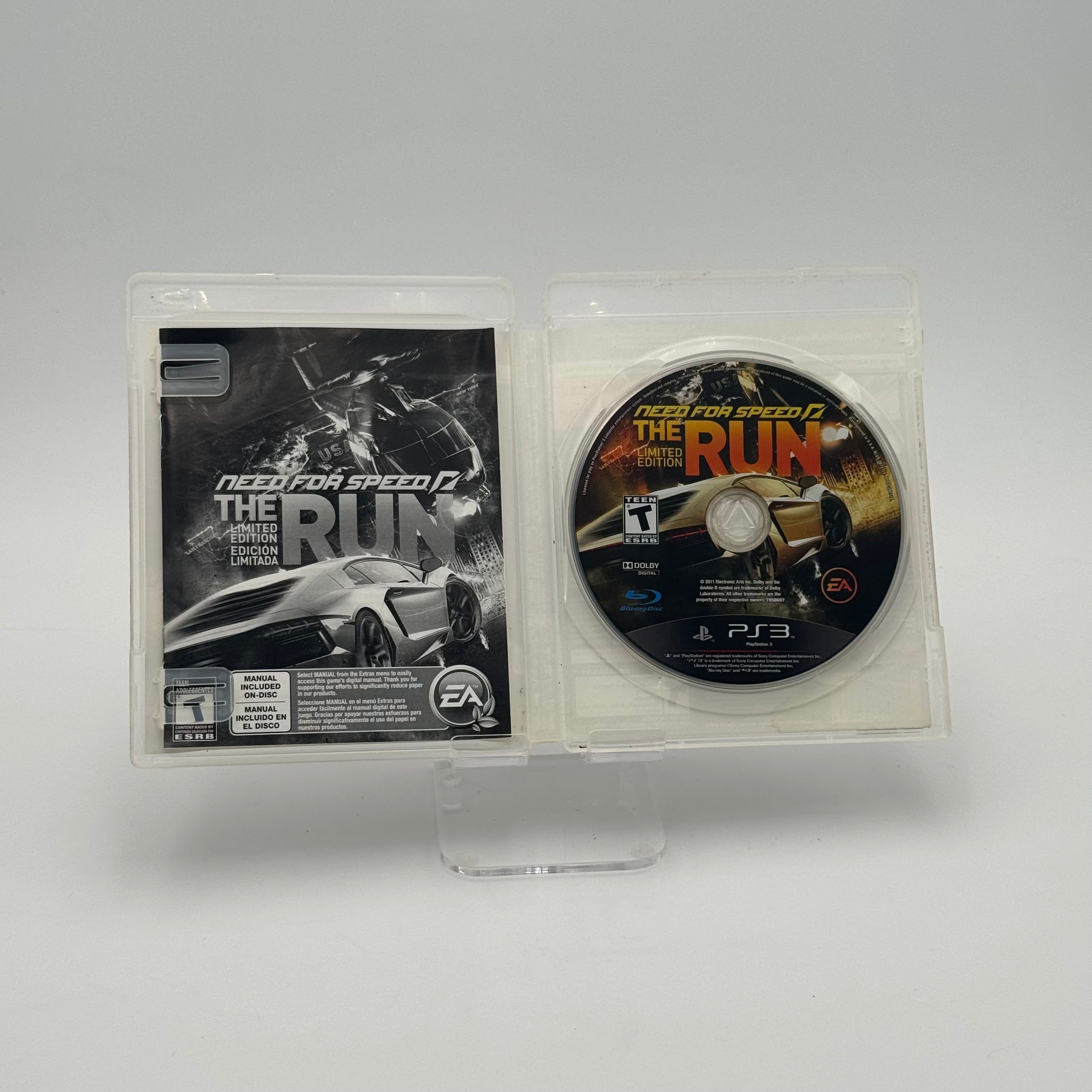 Need For Speed: The Run Limited Edition Video Game, 2011, PS3, Pre-Owned