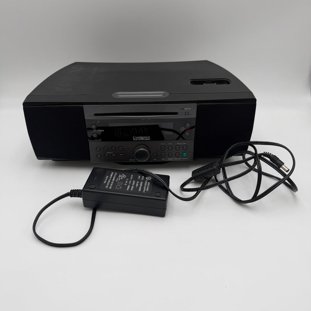 Cambridge Soundworks 765i CD AM/FM iPod Port Clock Speaker - Black