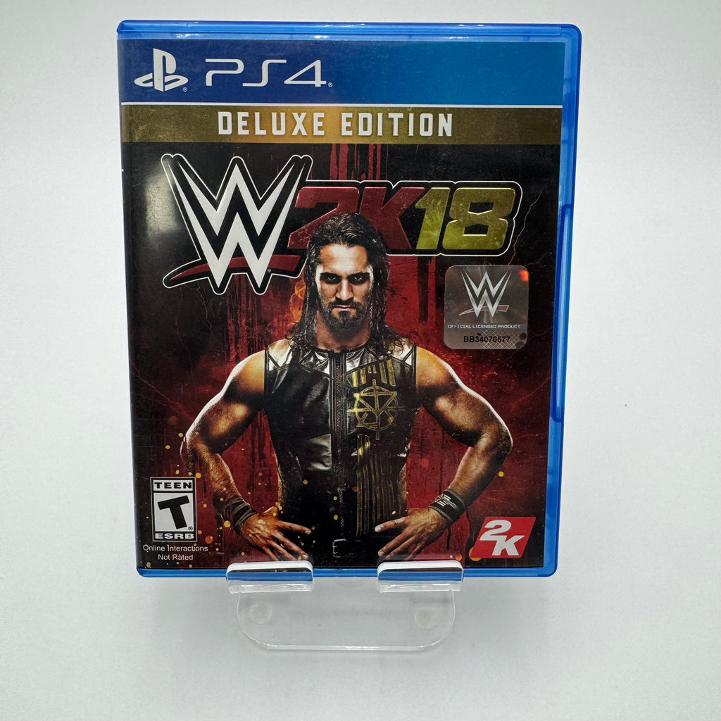 WWE 2K18 Deluxe Edition - PlayStation 4 - Used - A - Blue
