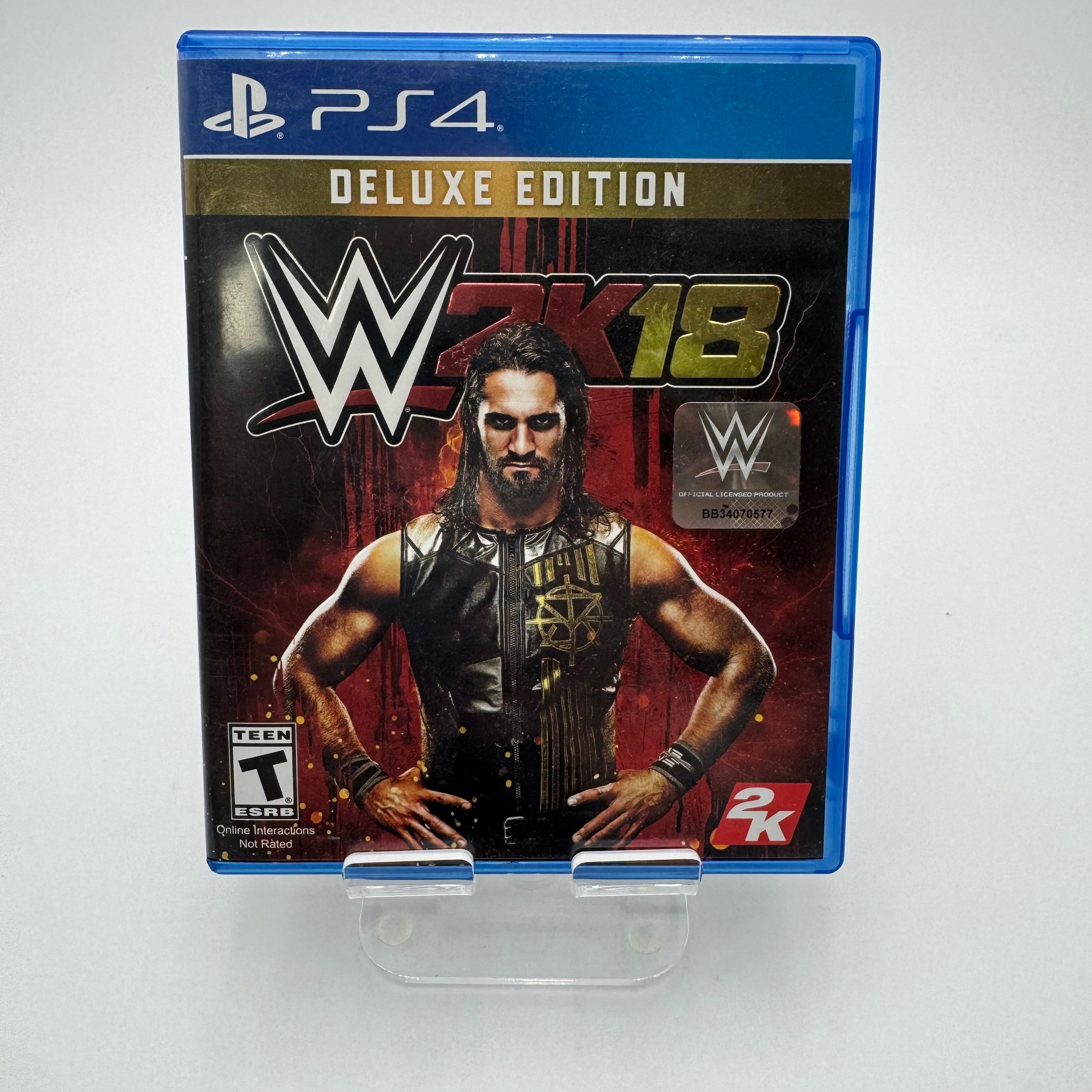 WWE 2K18 Deluxe Edition - PlayStation 4 - Used - A - Blue