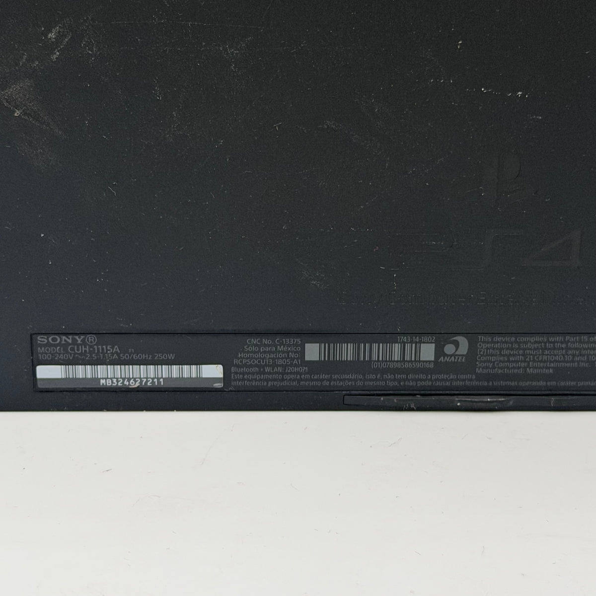 Sony PlayStation 4 CUH-1115A Black Video Game System - Broken