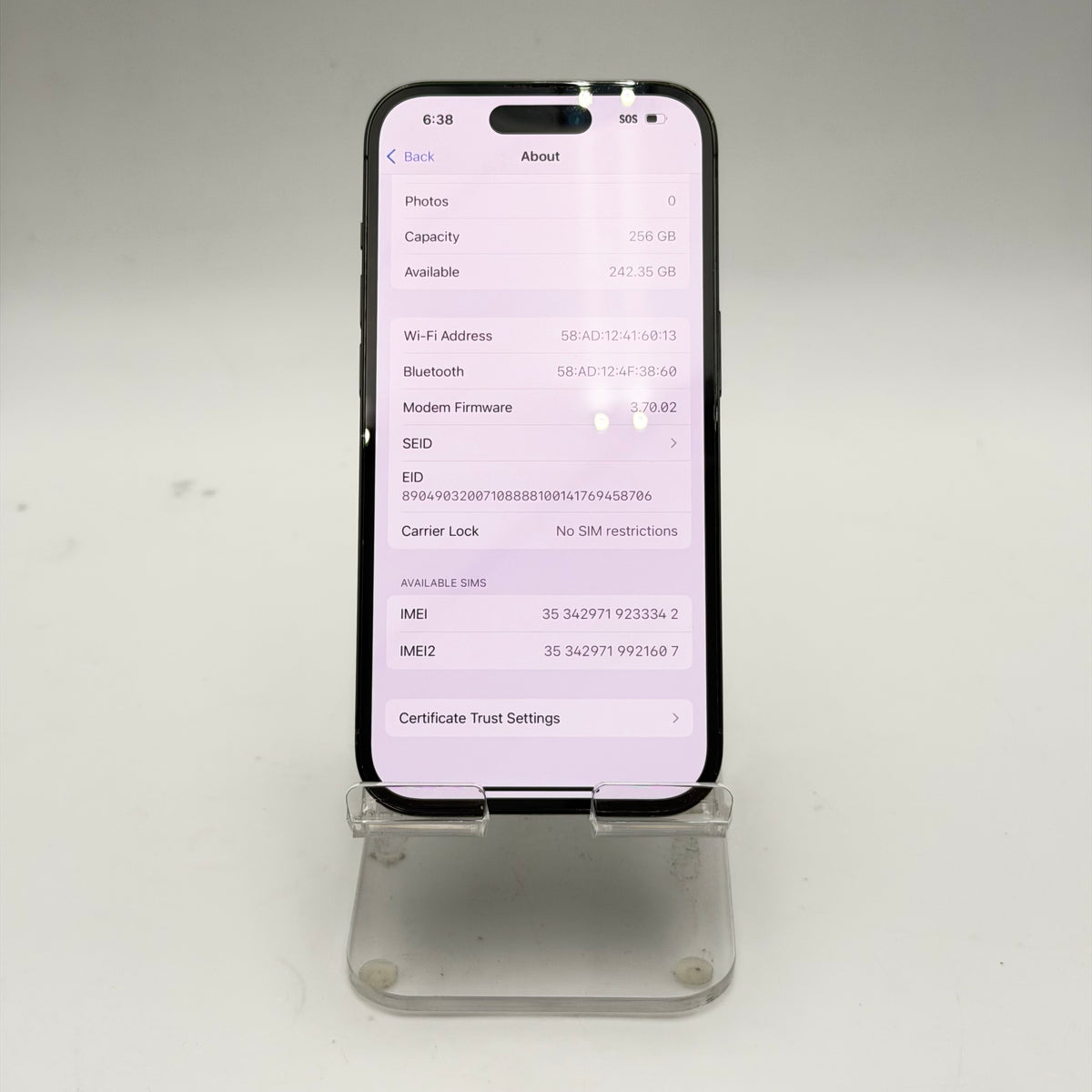 Apple iPhone 14 Pro Black Used - A