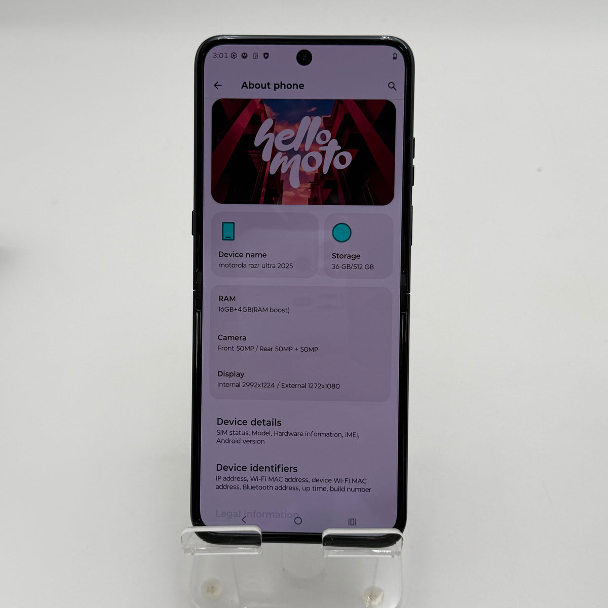 Motorola Razr Ultra 2025 Black Used - A