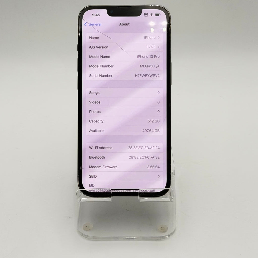 Apple iPhone 13 Pro 128GB Black Broken unlocked