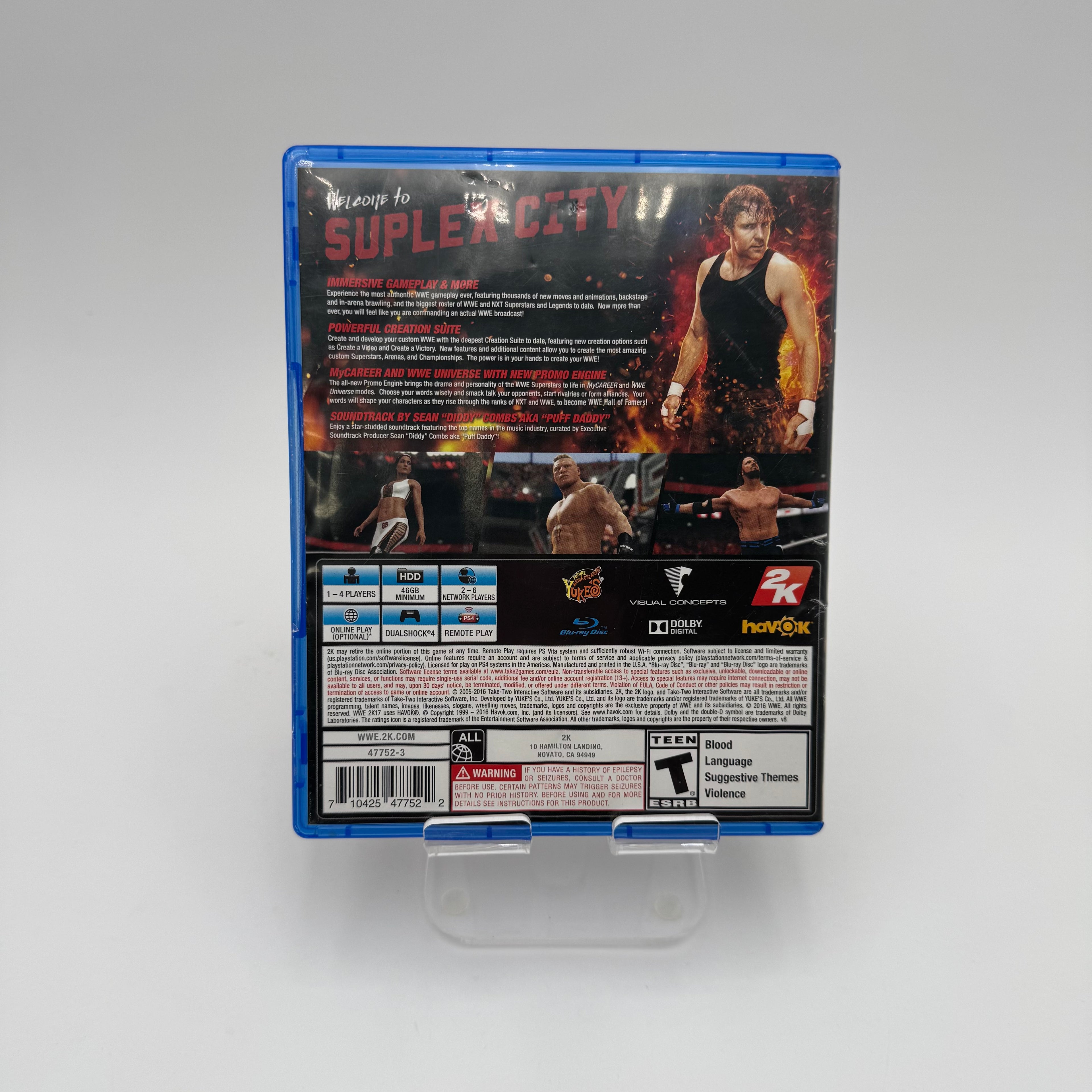WWE 2K17 PlayStation 4 PS4 - Used - A Cartridge