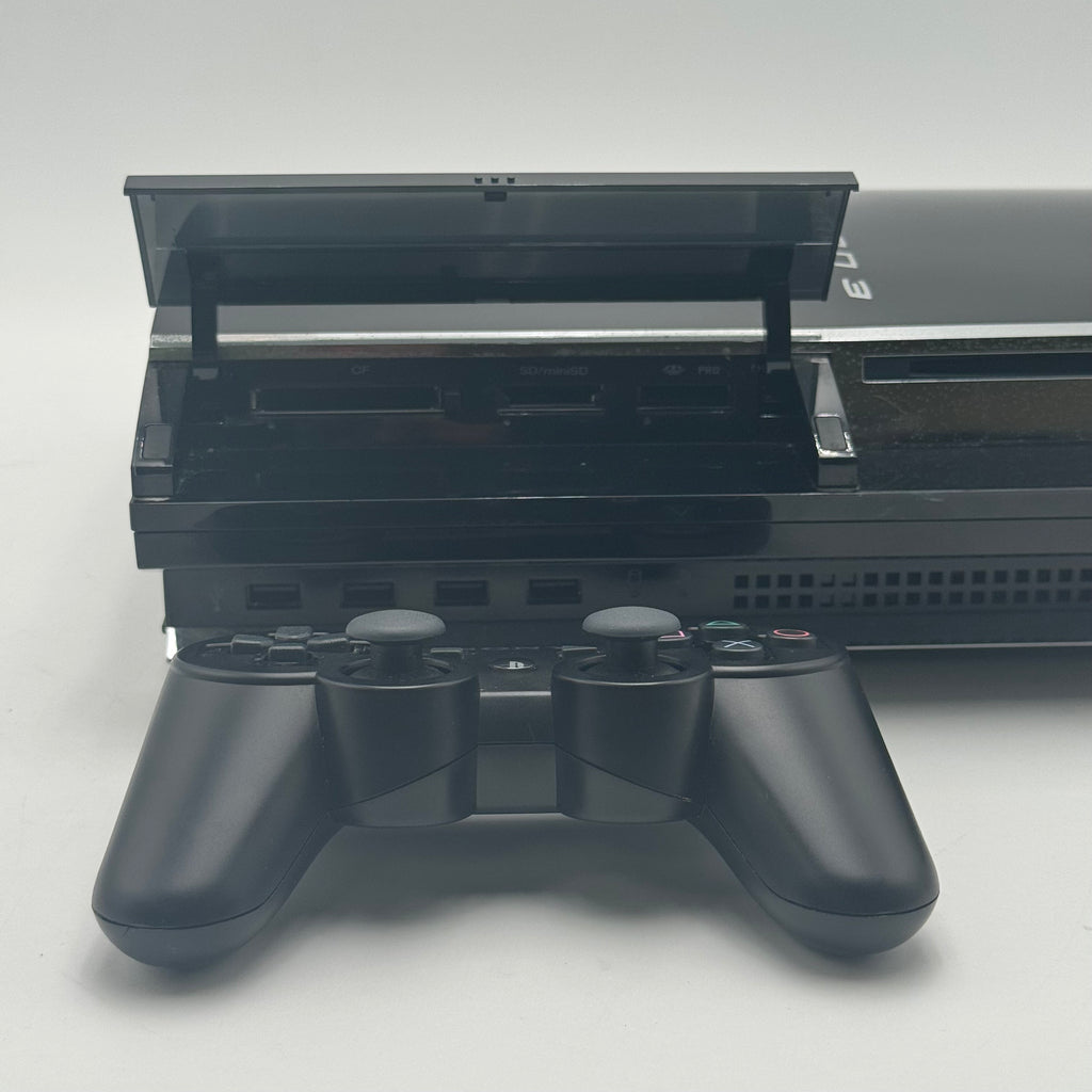 Sony PlayStation 3 PS3 Fat 80GB CECHE01 Console Bundle w/ Controller - Good Condition