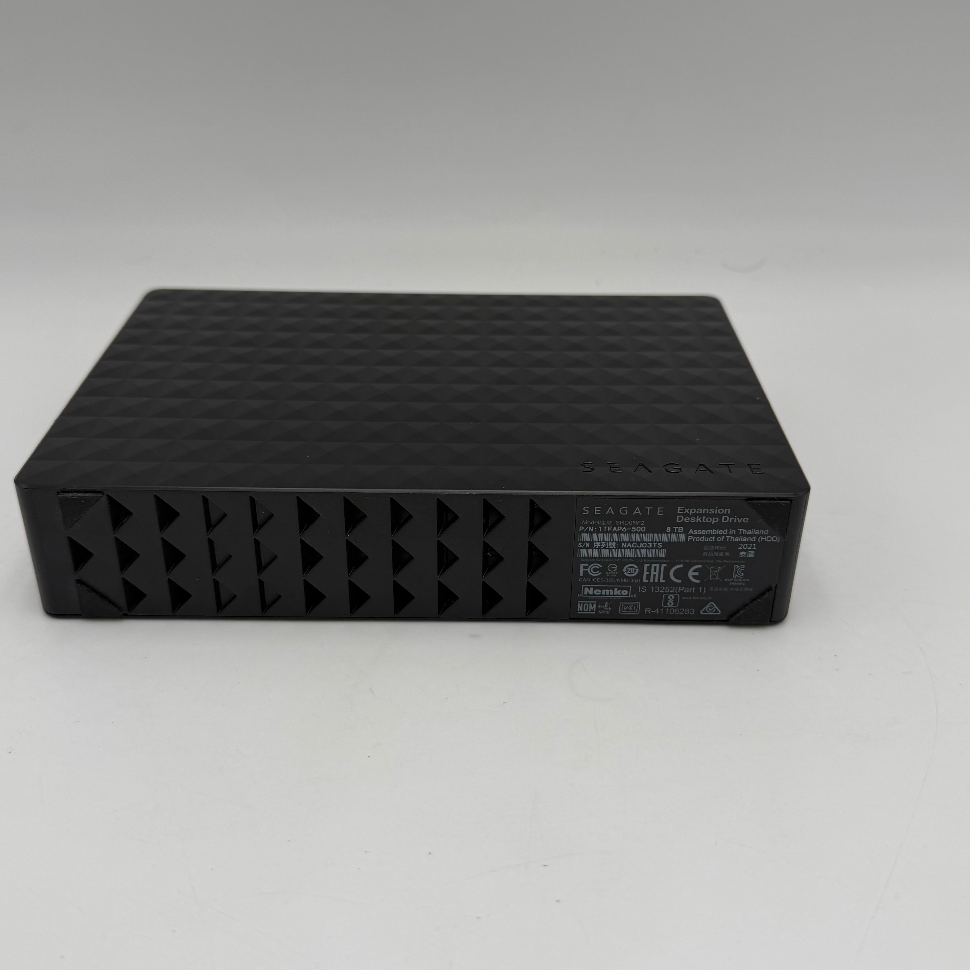 Seagate Expansion Desktop Drive 8TB SRD0NF2 Black Used - A