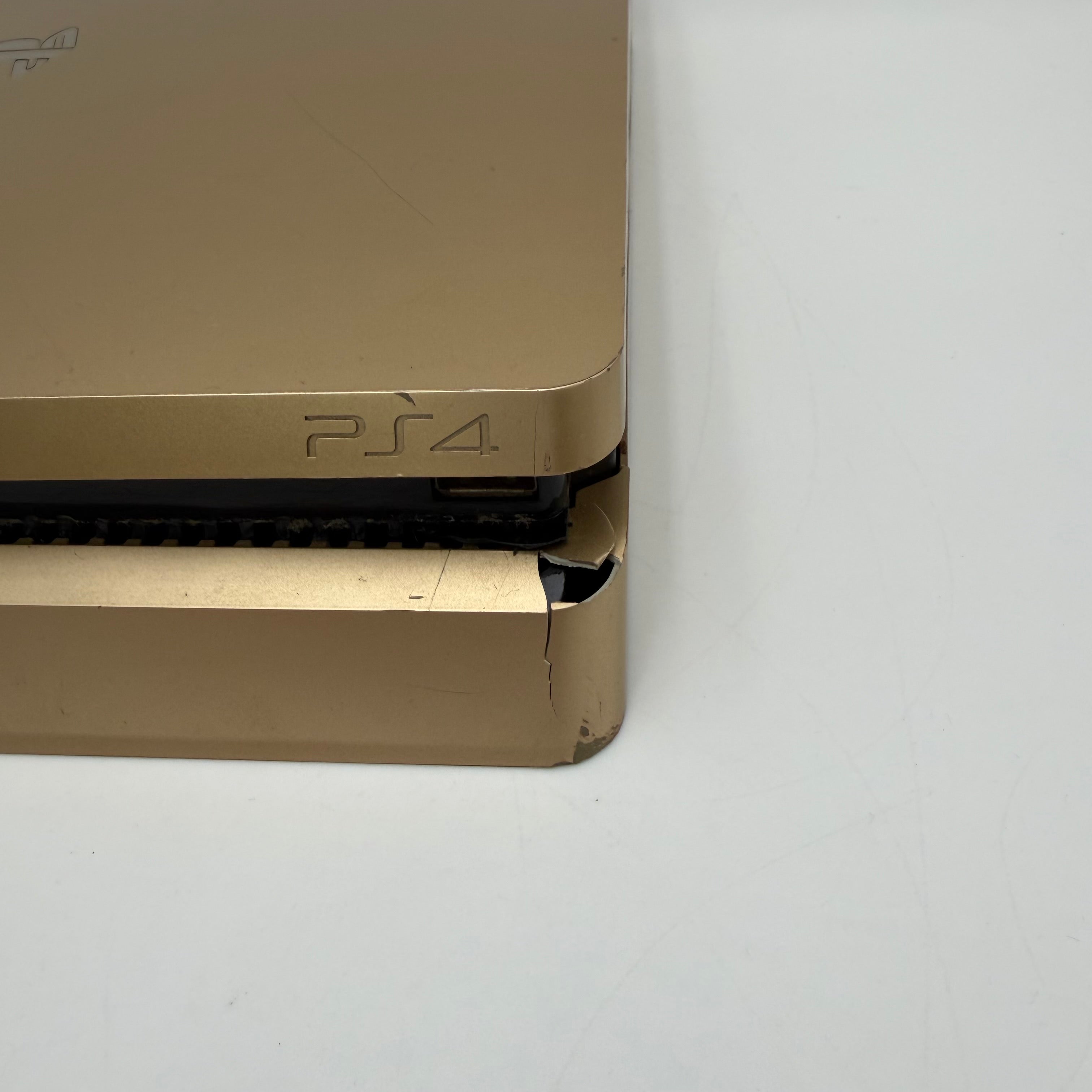Sony PlayStation 4 PS4 CUH-2015B 1TB Limited Edition Gold Console - READ