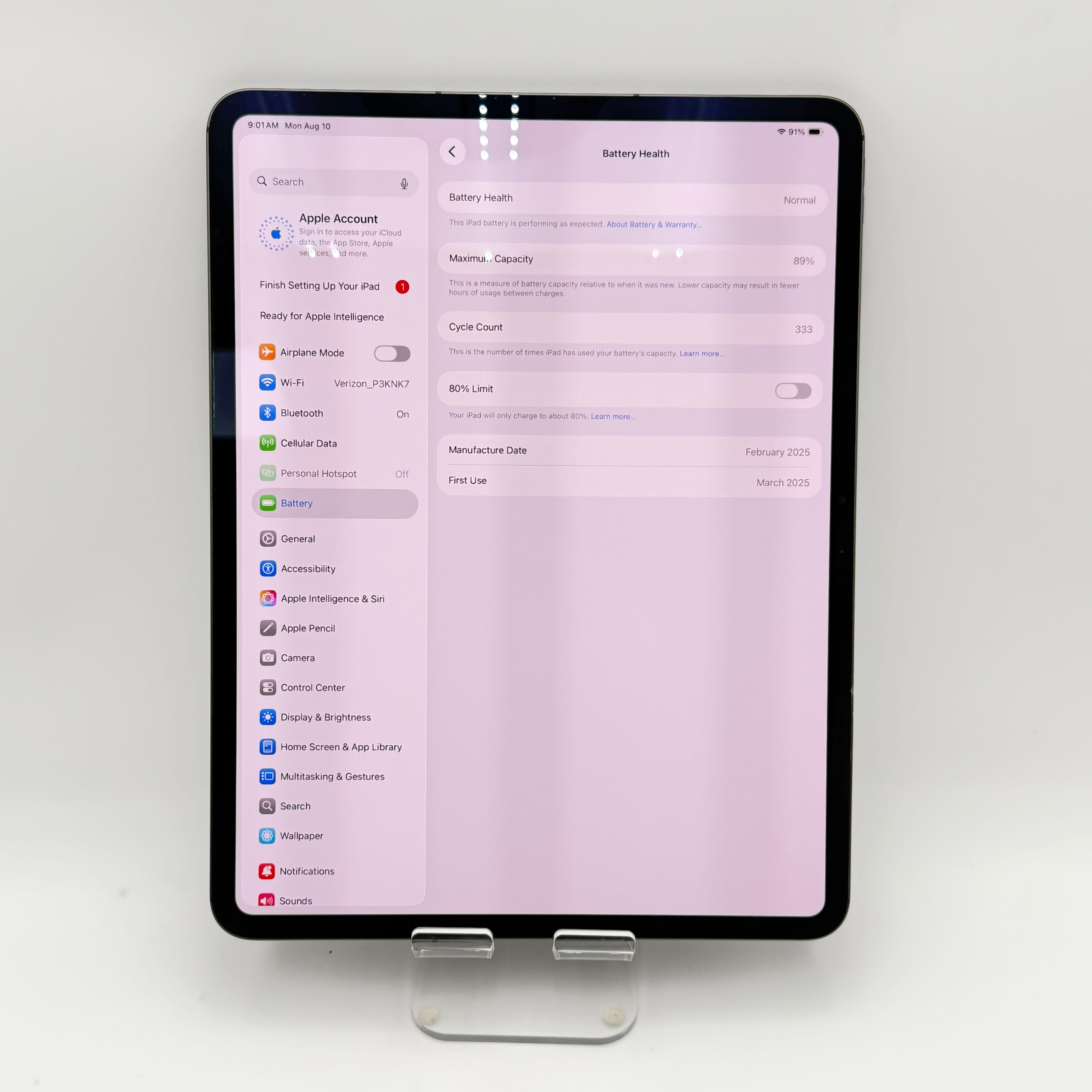 Apple iPad Pro 13" M4 A2926 256GB WiFi + Cellular Unlocked -Read