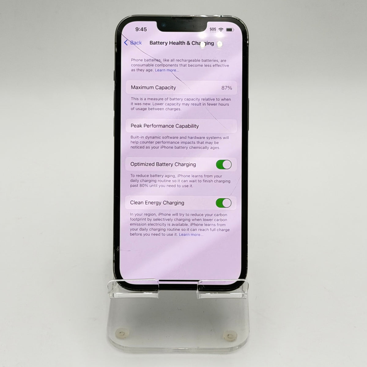 Apple iPhone 13 Pro 128GB Black Broken unlocked