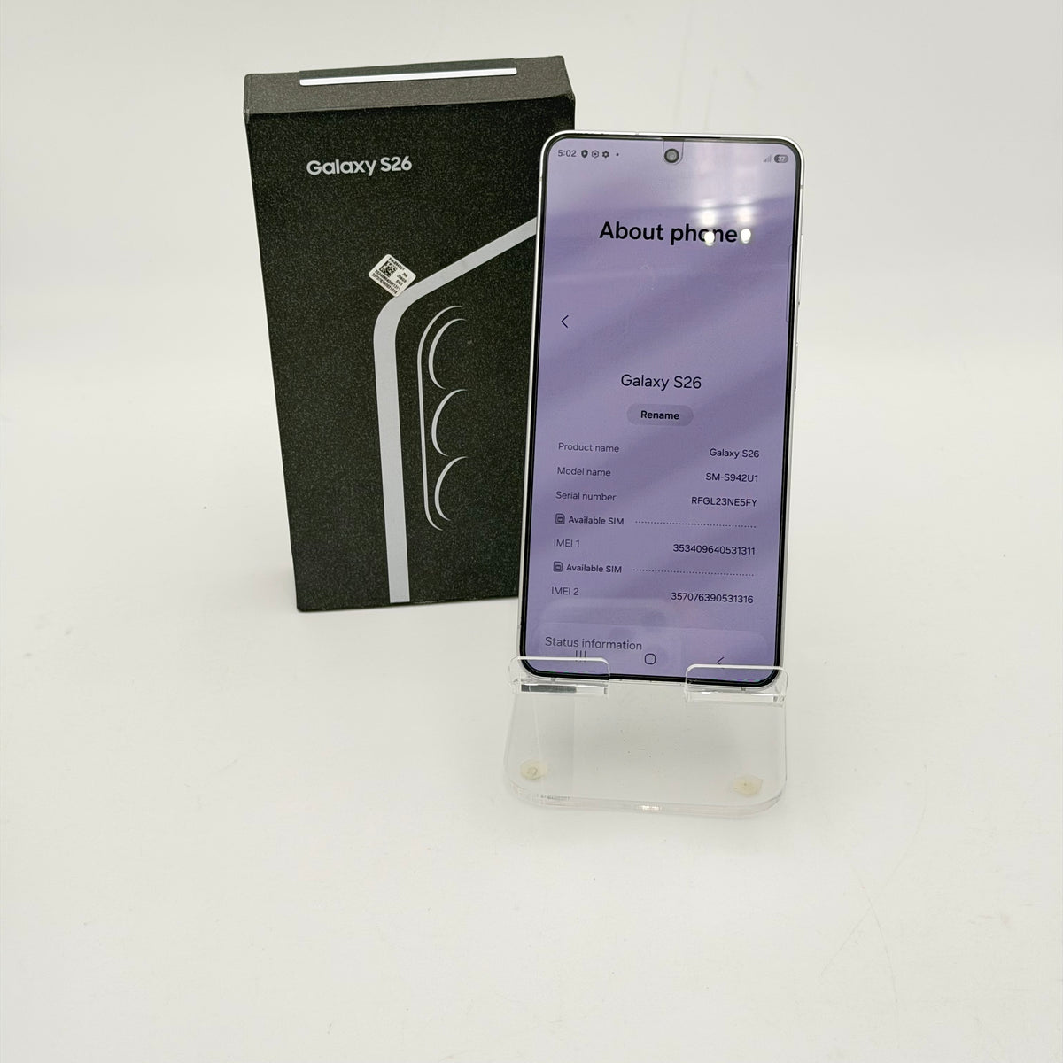 Samsung Galaxy S26 Black New Open Box Cell Phone