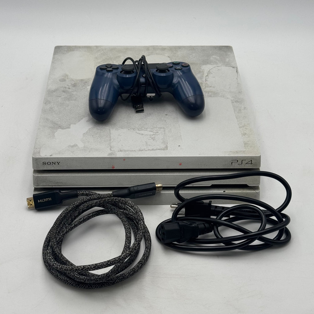 Sony PlayStation 4 Pro 1TB White Console Gaming System CUH-7115B w/ Wireless Controller - Tested/Working