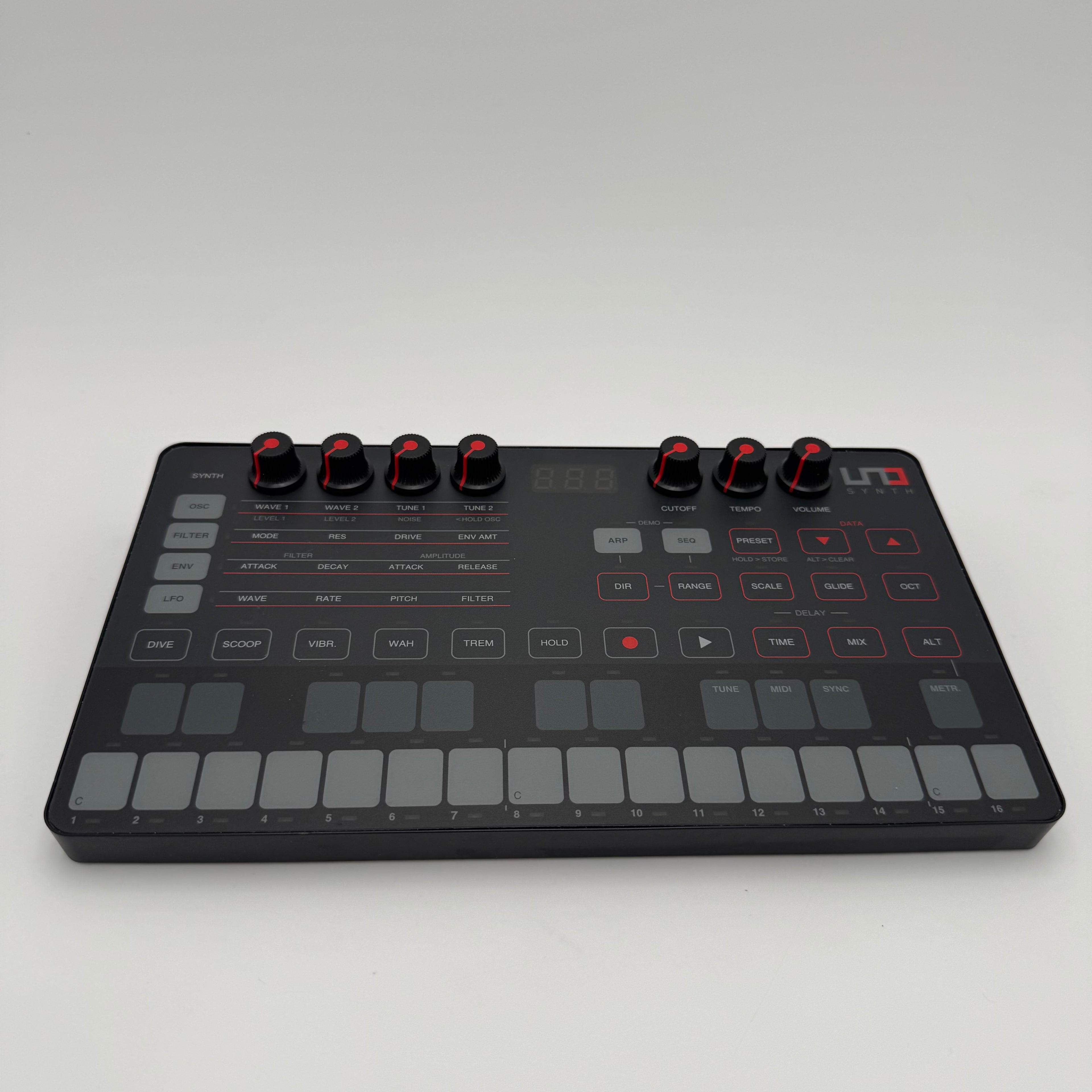 IK Multimedia UNO Synth Portable Analog Synthesizer - Black