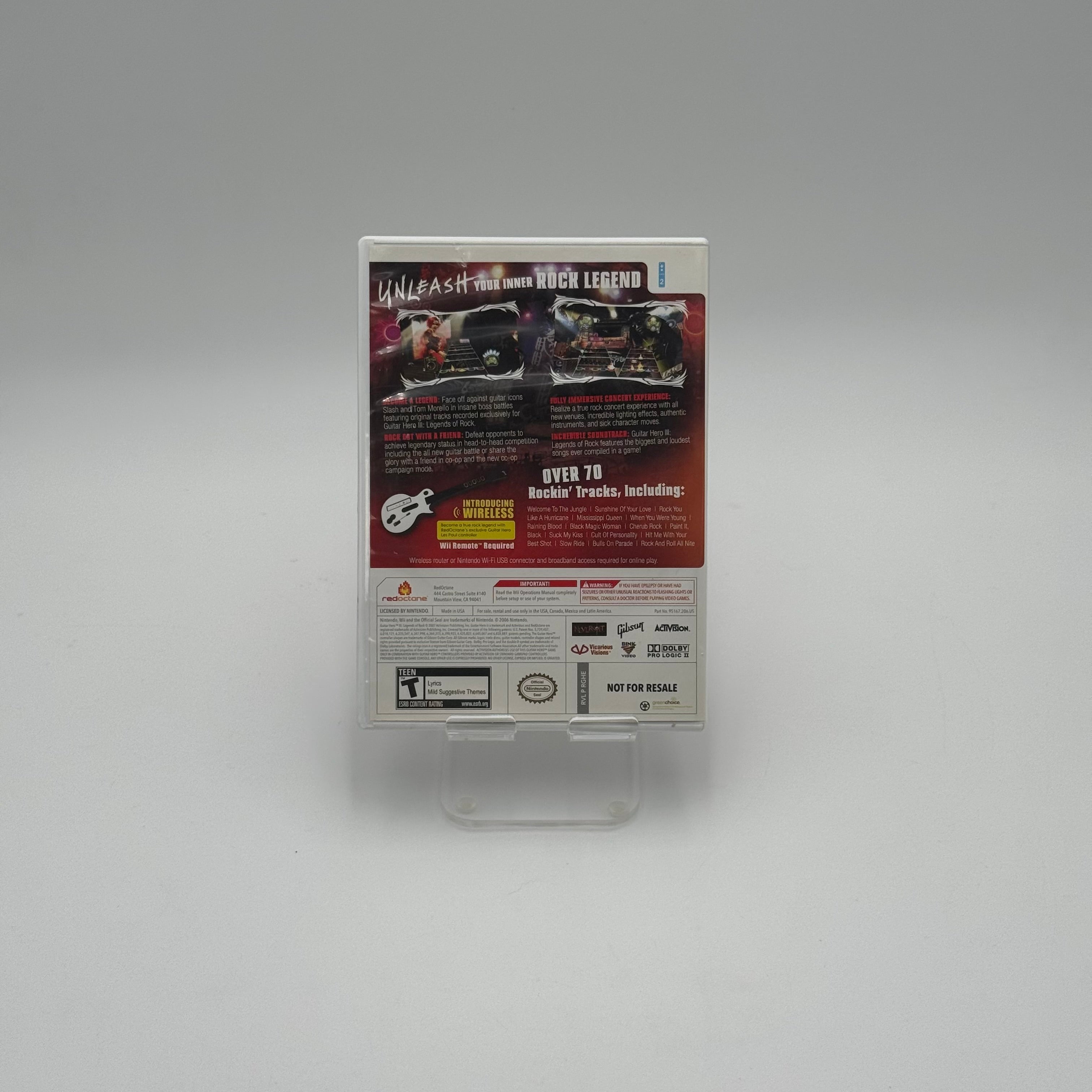Guitar Hero III: Legends of Rock Nintendo Wii - Tested/Working