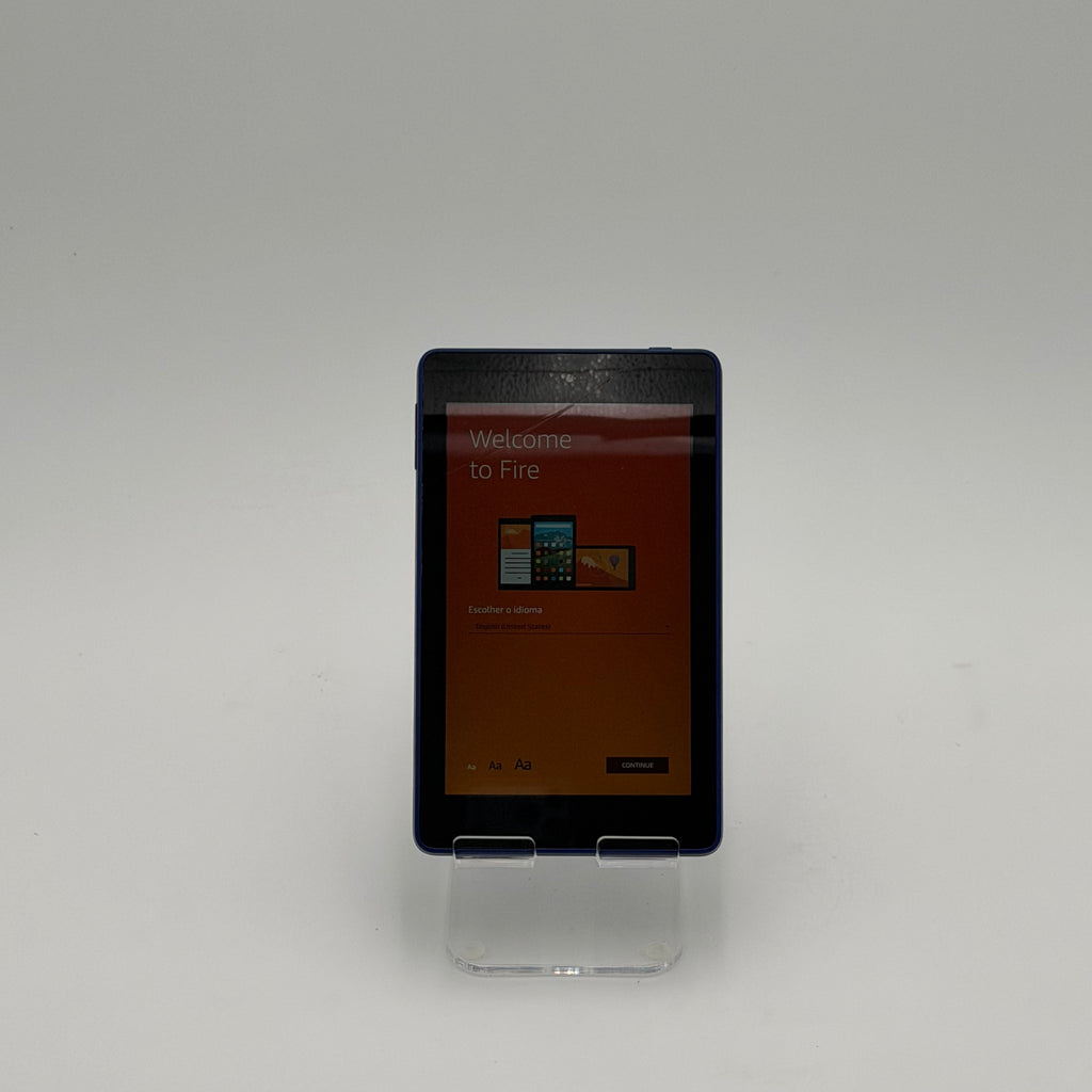 Amazon Fire 6 4th Gen Tablet PW98VM 16GB Purple Wi‑Fi Only Broken