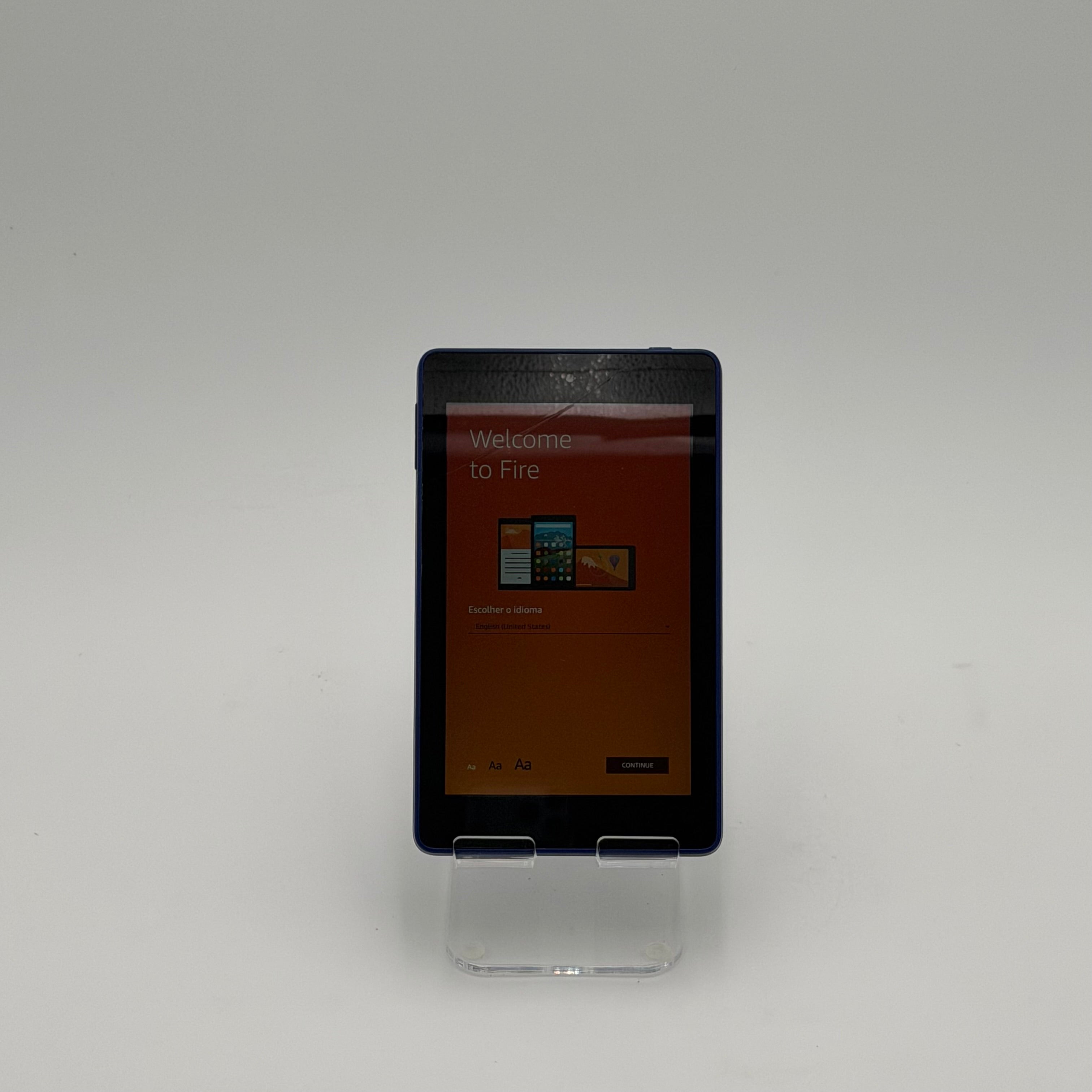 Amazon Fire 6 4th Gen Tablet PW98VM 16GB Purple Wi‑Fi Only Broken