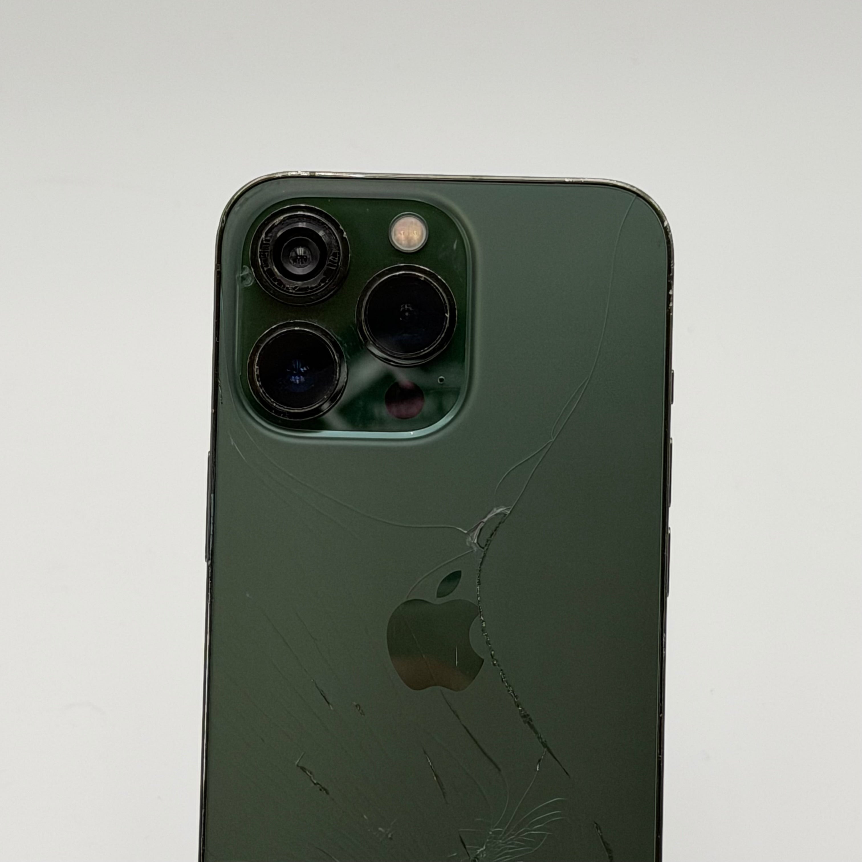 Broken Unlocked Apple iPhone 13 Pro - 128GB - Green - Cracked Rear Camera - Back