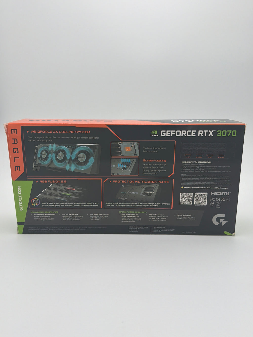 GIGABYTE Eagle GeForce RTX 3070 Graphics CARD 8gb
