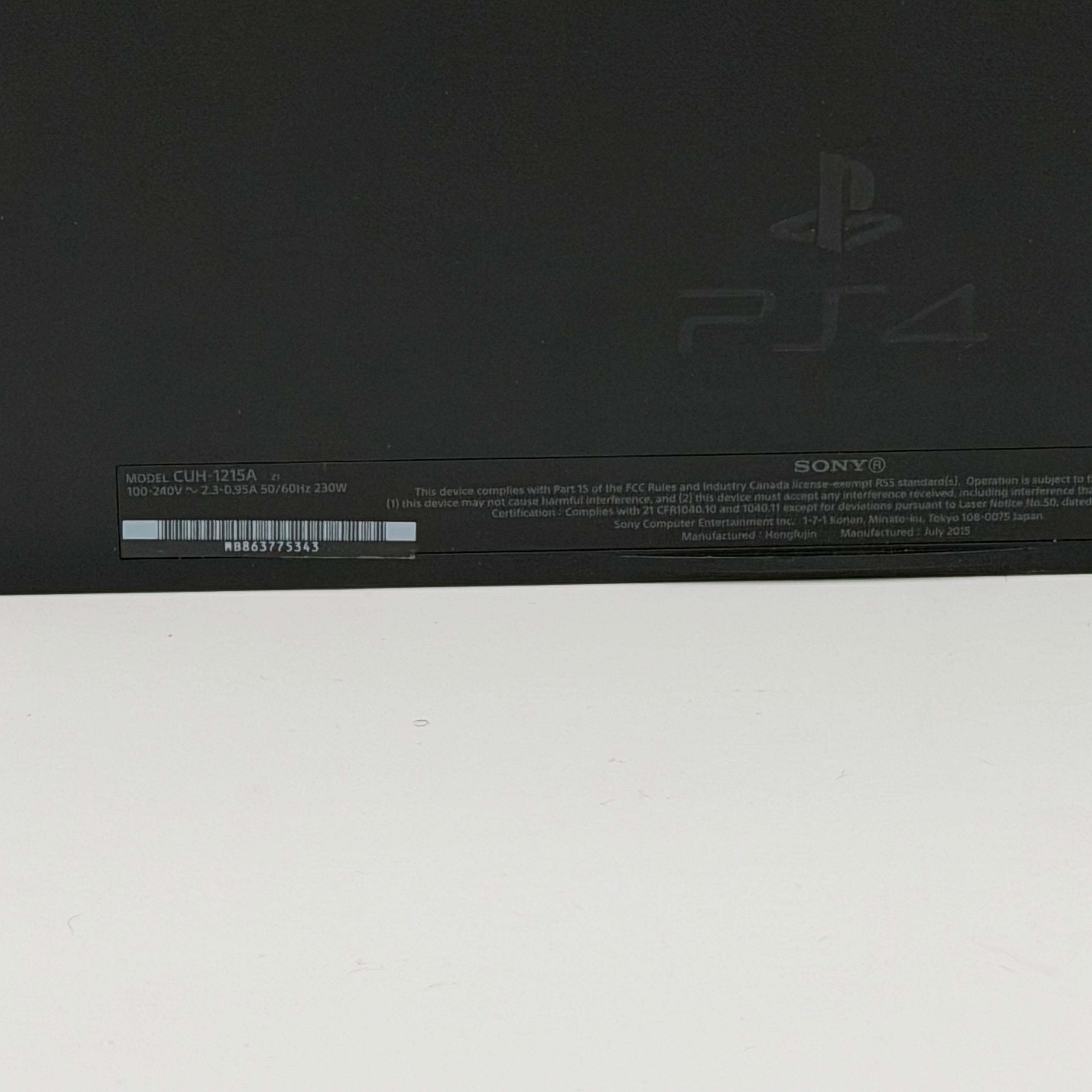 Sony PlayStation 4 PS4 500GB Black Console CUH-1215A - Console Only