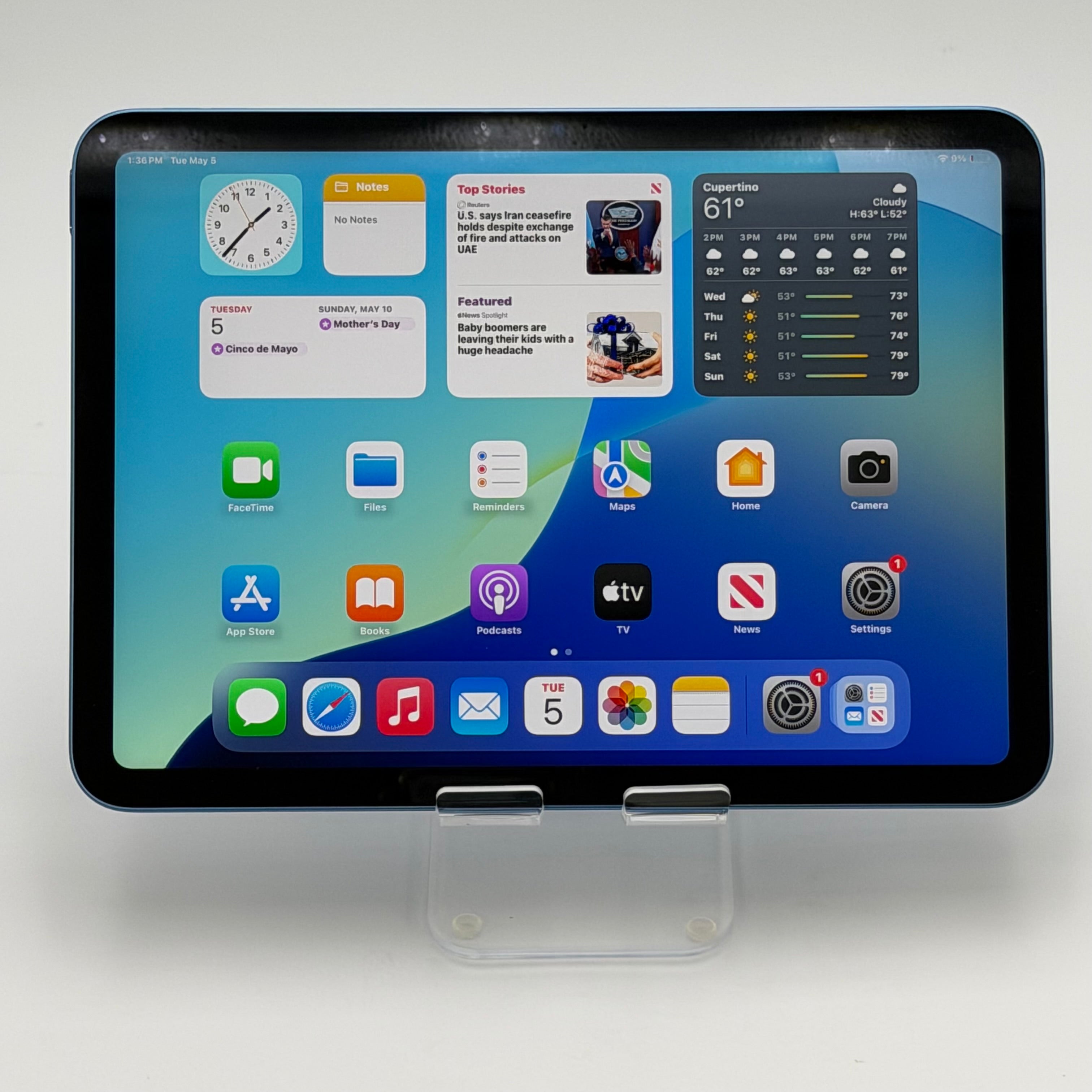 Apple iPad A16 11th Gen (Wi-Fi Only) 11" - 128GB - Blue - MD4A4LL/A